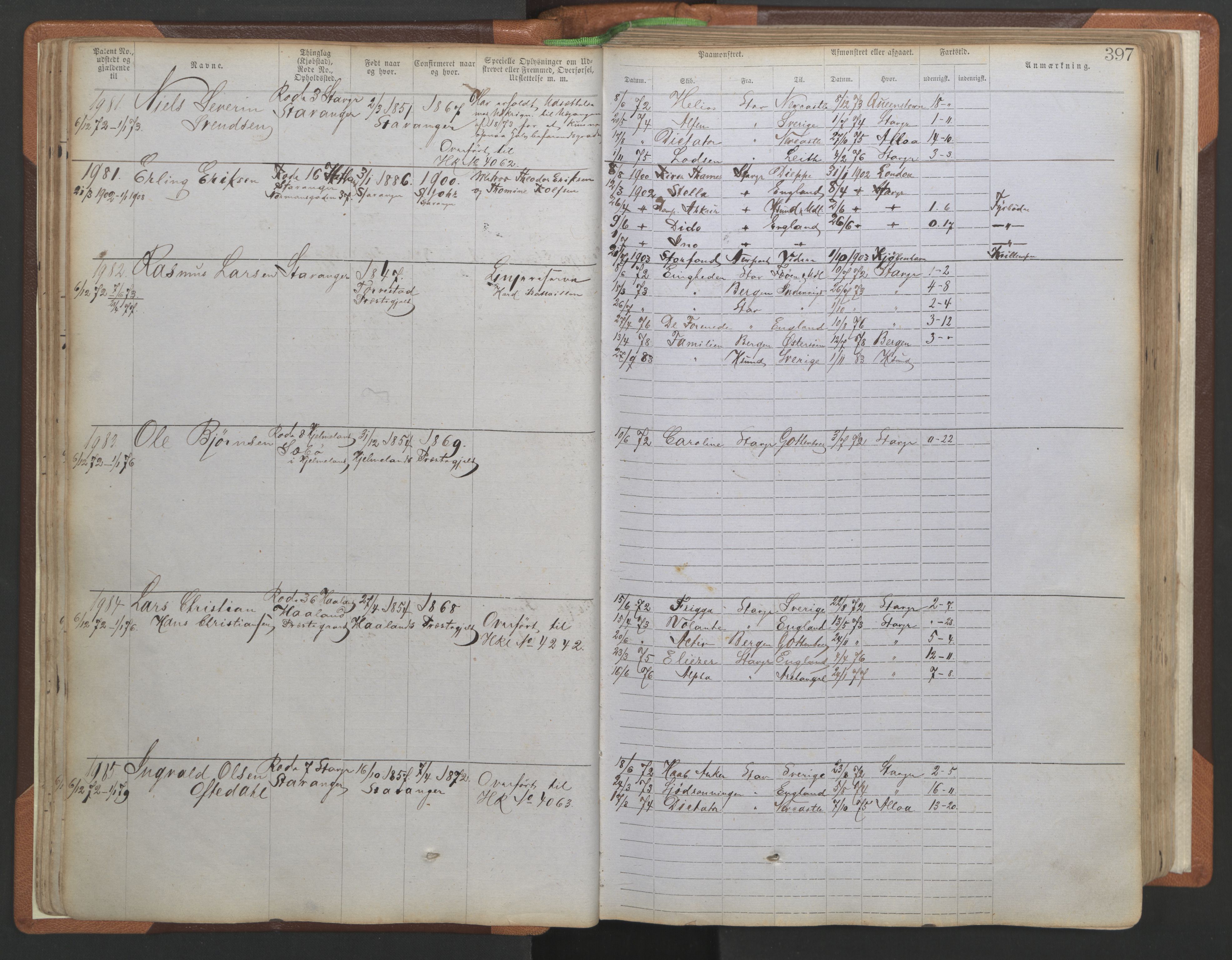 Stavanger sjømannskontor, AV/SAST-A-102006/F/Ff/L0005: Annotasjonsrulle No 1, patentnr. 1786-3585 (del 2), 1872-1900, s. 44