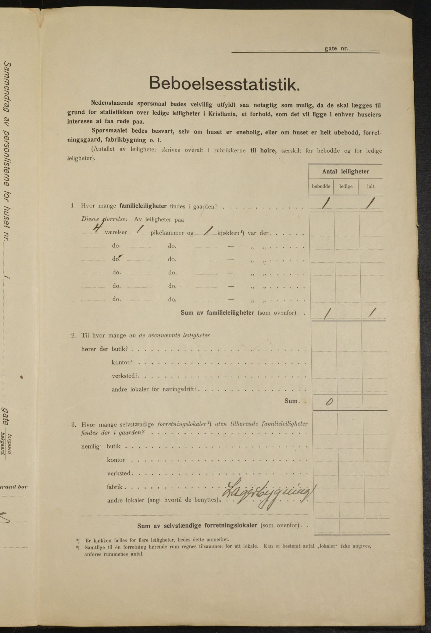OBA, Kommunal folketelling 1.2.1915 for Kristiania, 1915, s. 117572