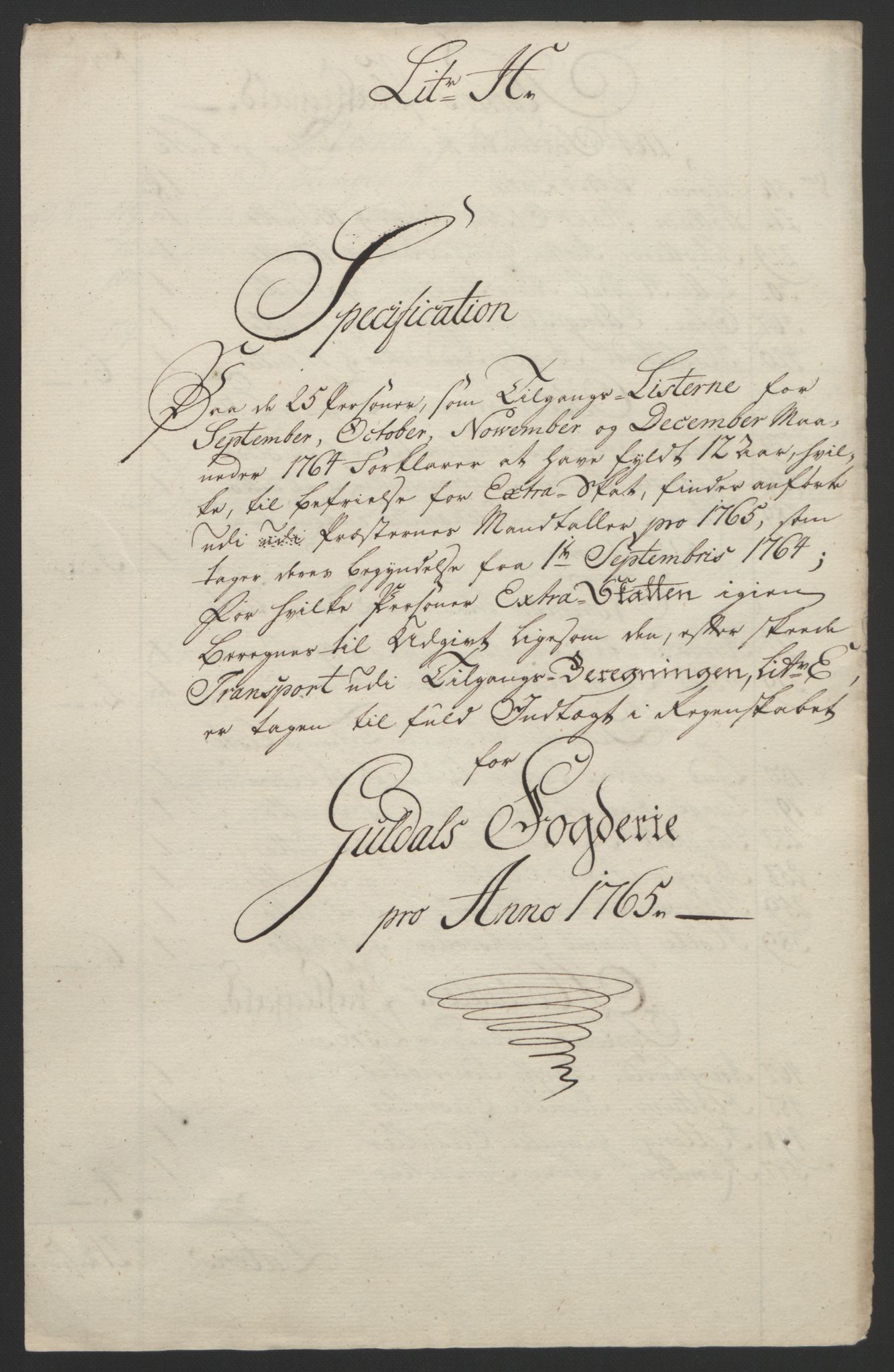 Rentekammeret inntil 1814, Reviderte regnskaper, Fogderegnskap, AV/RA-EA-4092/R60/L4094: Ekstraskatten Orkdal og Gauldal, 1762-1765, s. 282