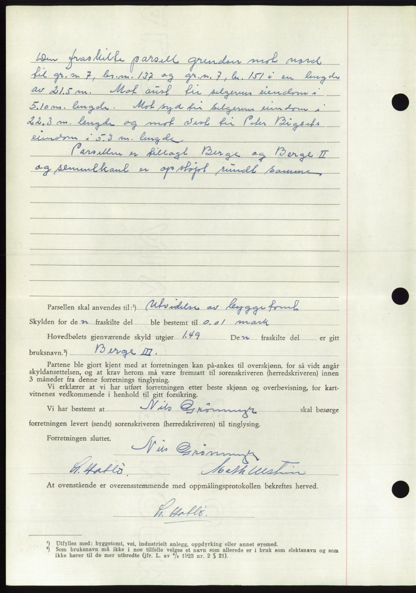 Søre Sunnmøre sorenskriveri, AV/SAT-A-4122/1/2/2C/L0090: Pantebok nr. 16A, 1951-1951, Dagboknr: 1789/1951