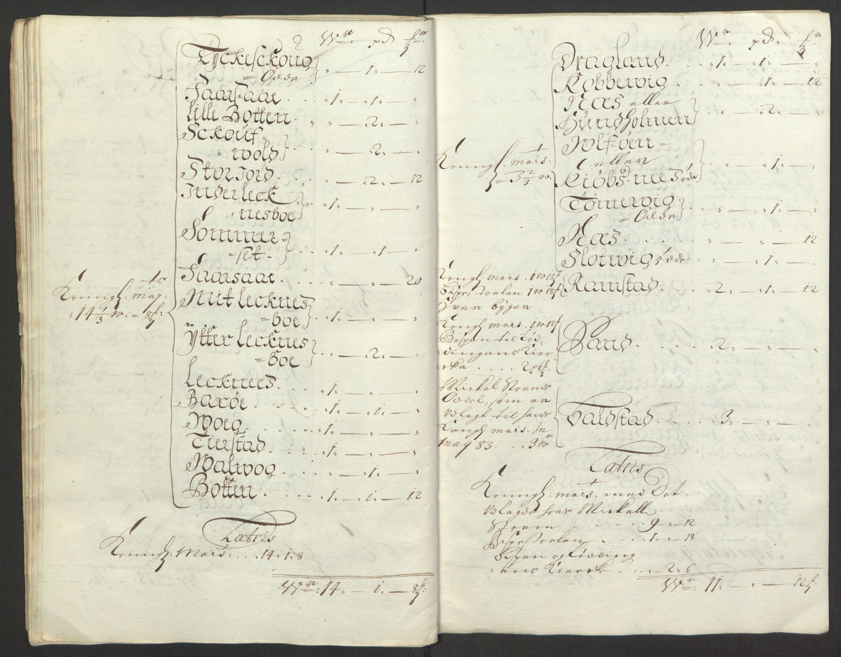 Rentekammeret inntil 1814, Reviderte regnskaper, Fogderegnskap, RA/EA-4092/R66/L4578: Fogderegnskap Salten, 1694-1696, s. 229
