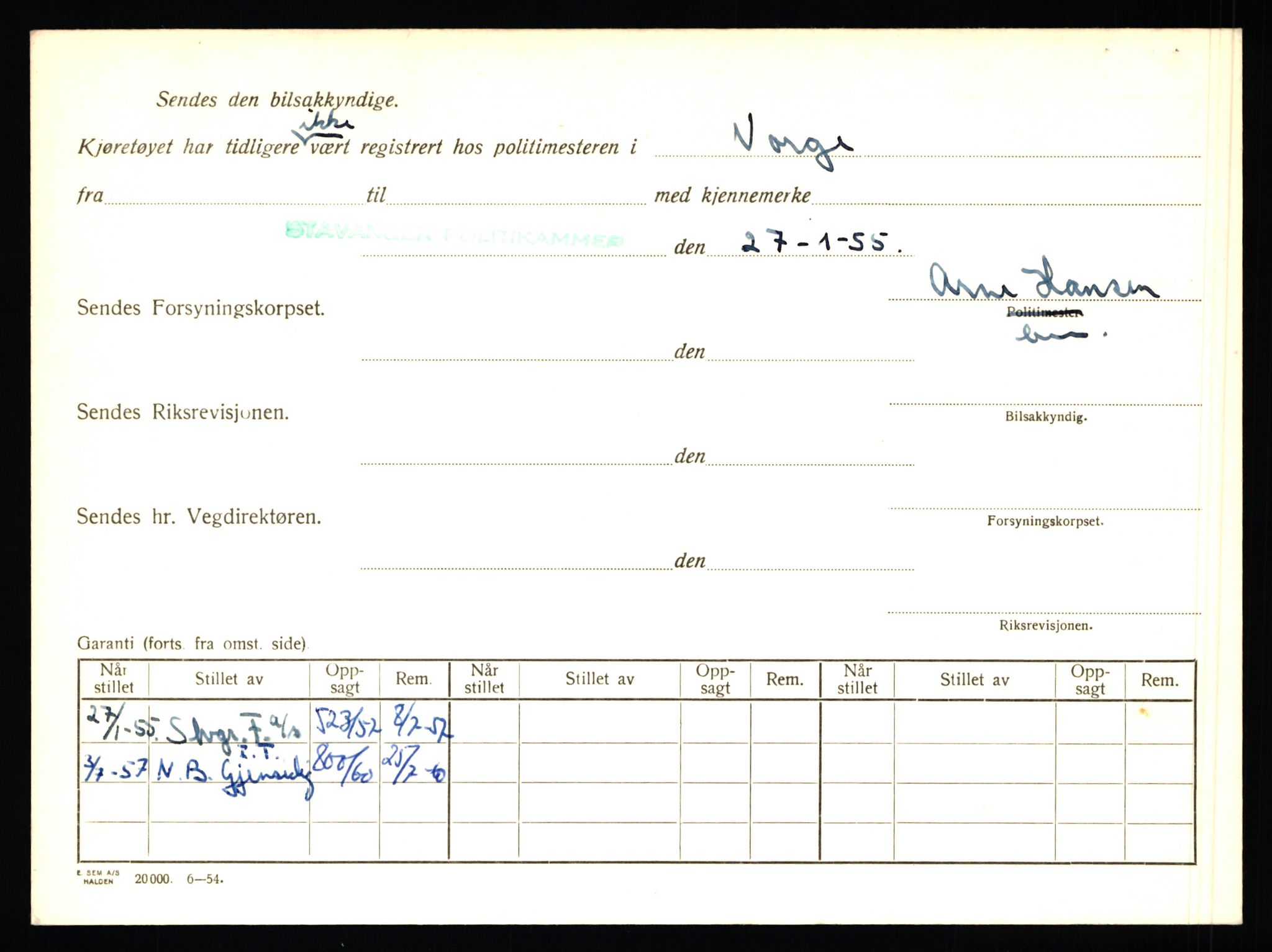 Stavanger trafikkstasjon, AV/SAST-A-101942/0/F/L0004: L-1000 - L-1349, 1930-1971, s. 1434