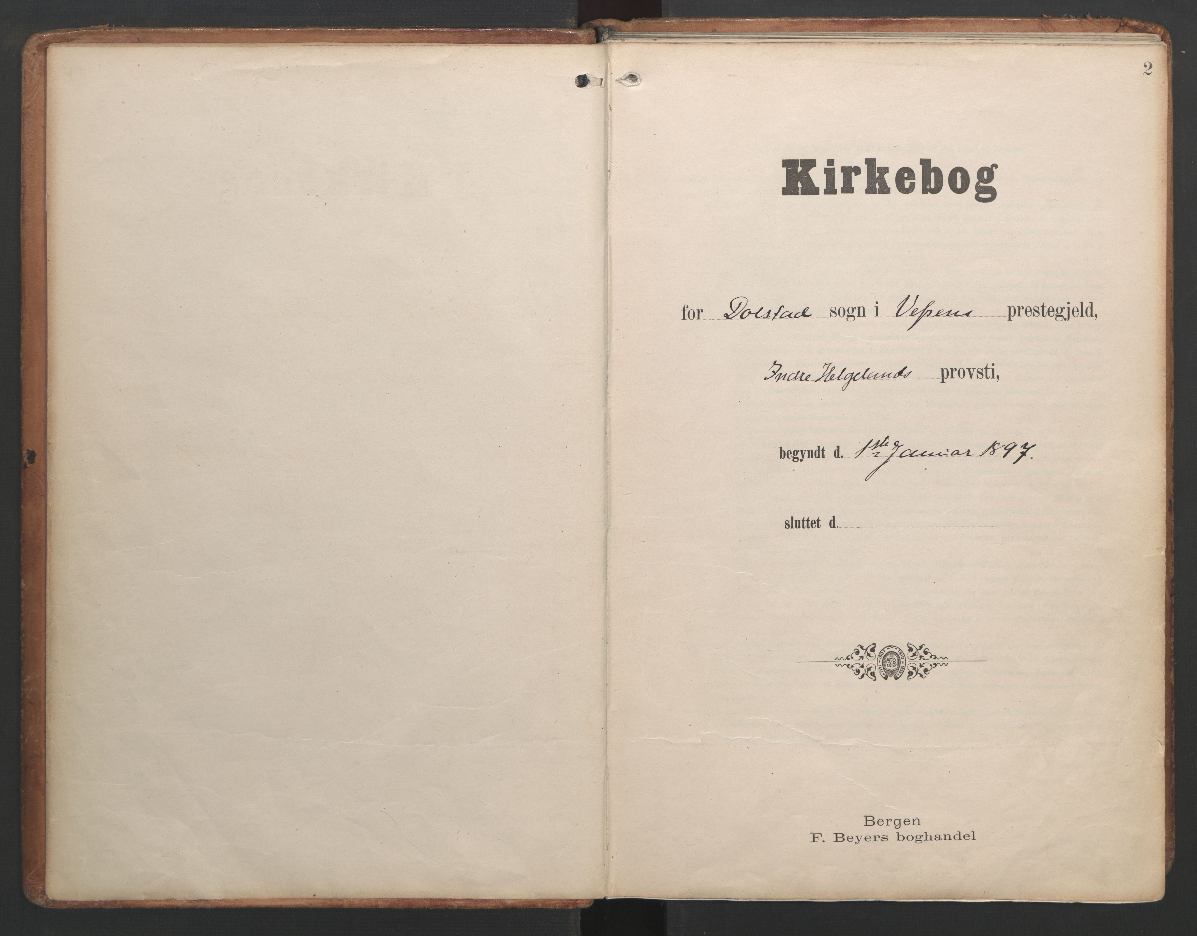 Ministerialprotokoller, klokkerbøker og fødselsregistre - Nordland, SAT/A-1459/820/L0297: Ministerialbok nr. 820A18, 1897-1917, s. 2