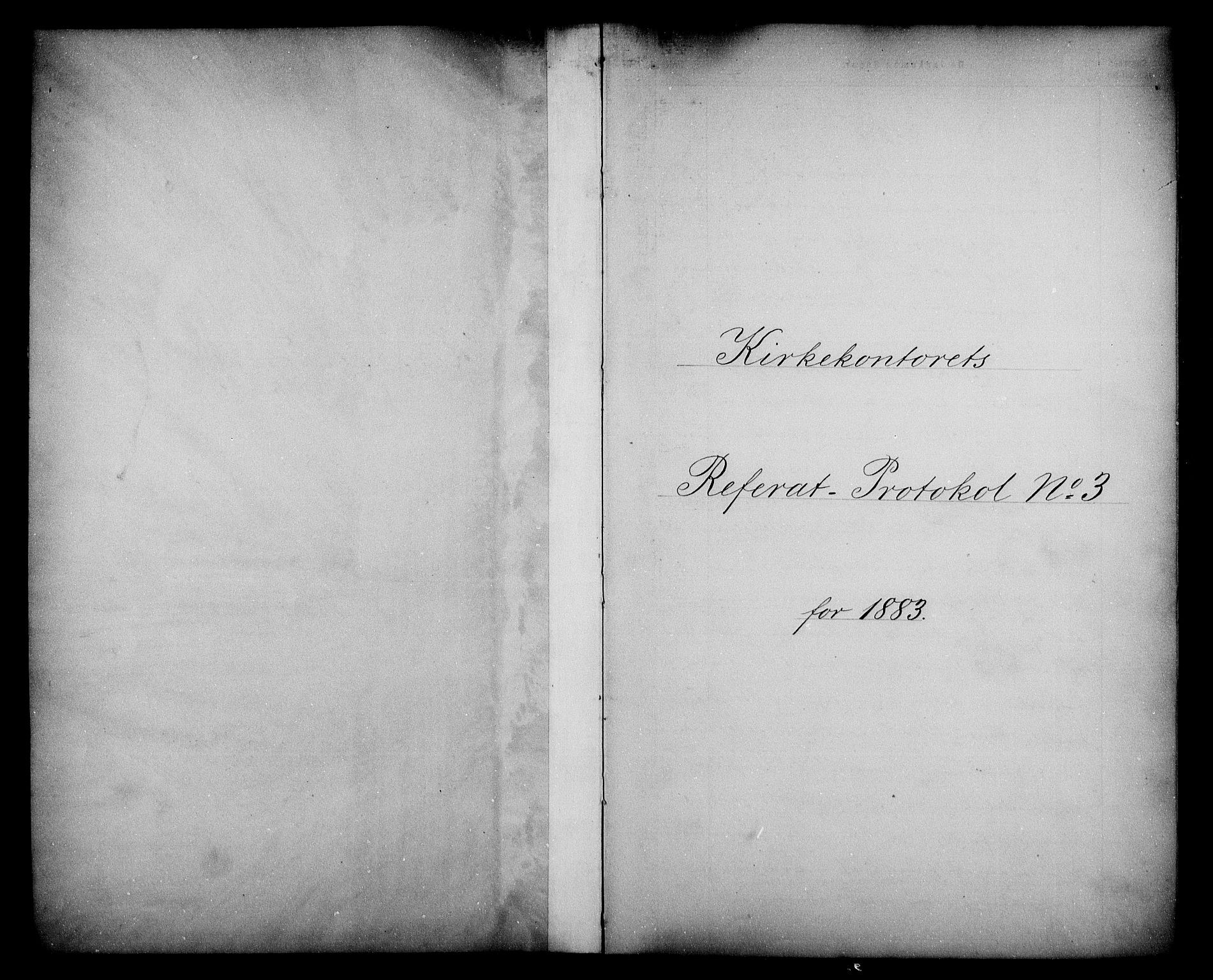 Kirke- og undervisningsdepartementet, Kontoret  for kirke og geistlighet A, AV/RA-S-1007/A/Aa/L0221: Referatprotokoll bd. 3. Ref.nr. 119-379, 1883