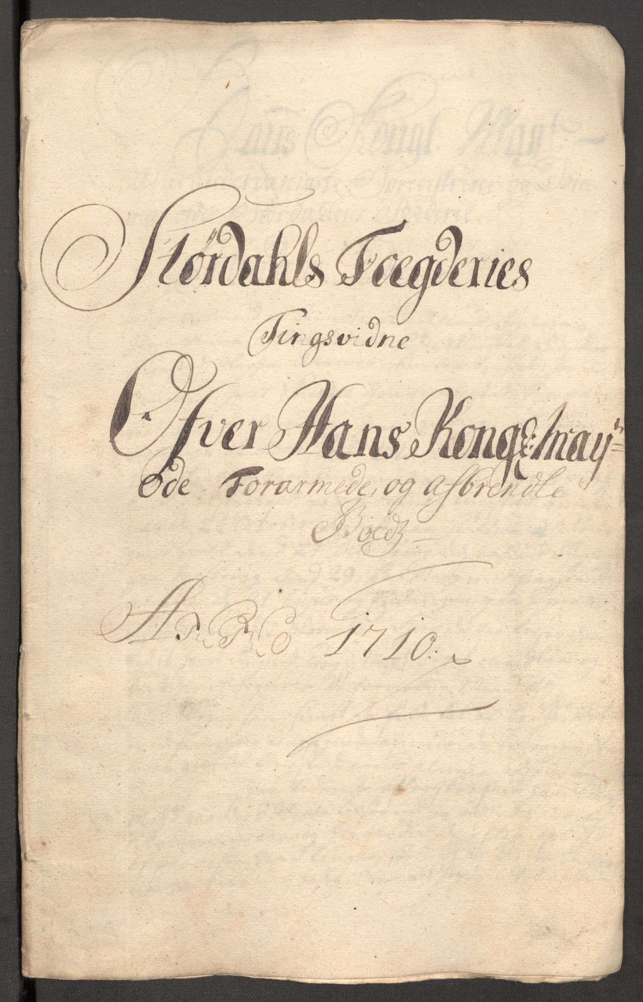 Rentekammeret inntil 1814, Reviderte regnskaper, Fogderegnskap, RA/EA-4092/R62/L4200: Fogderegnskap Stjørdal og Verdal, 1710, s. 247