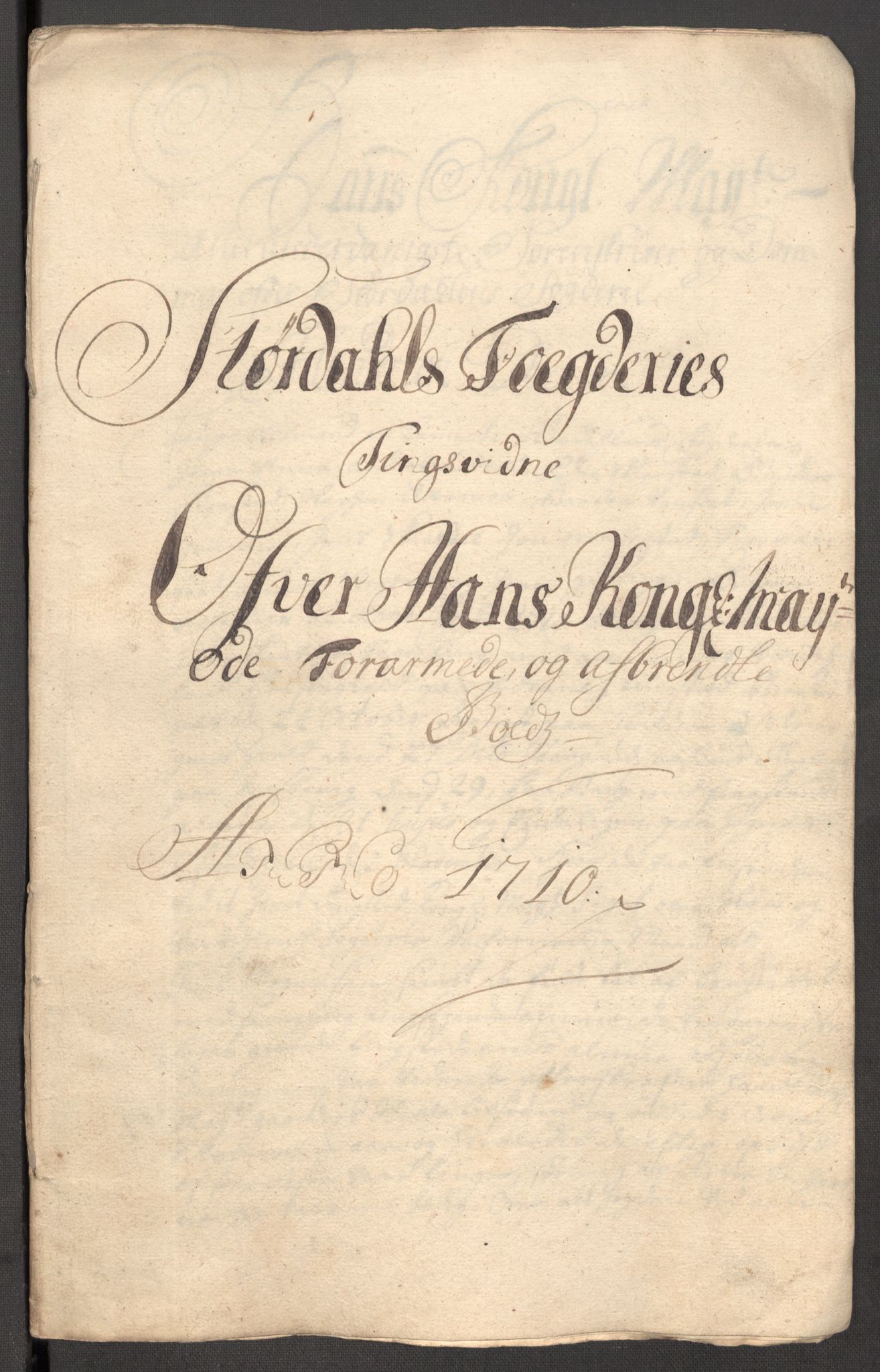 Rentekammeret inntil 1814, Reviderte regnskaper, Fogderegnskap, AV/RA-EA-4092/R62/L4200: Fogderegnskap Stjørdal og Verdal, 1710, s. 247