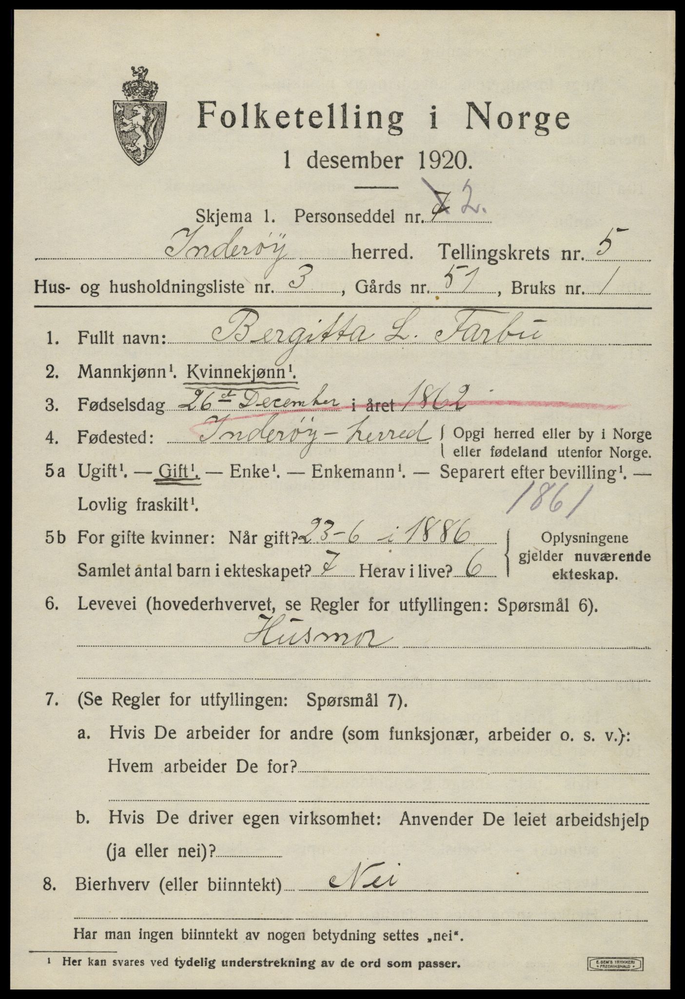 SAT, Folketelling 1920 for 1729 Inderøy herred, 1920, s. 4219