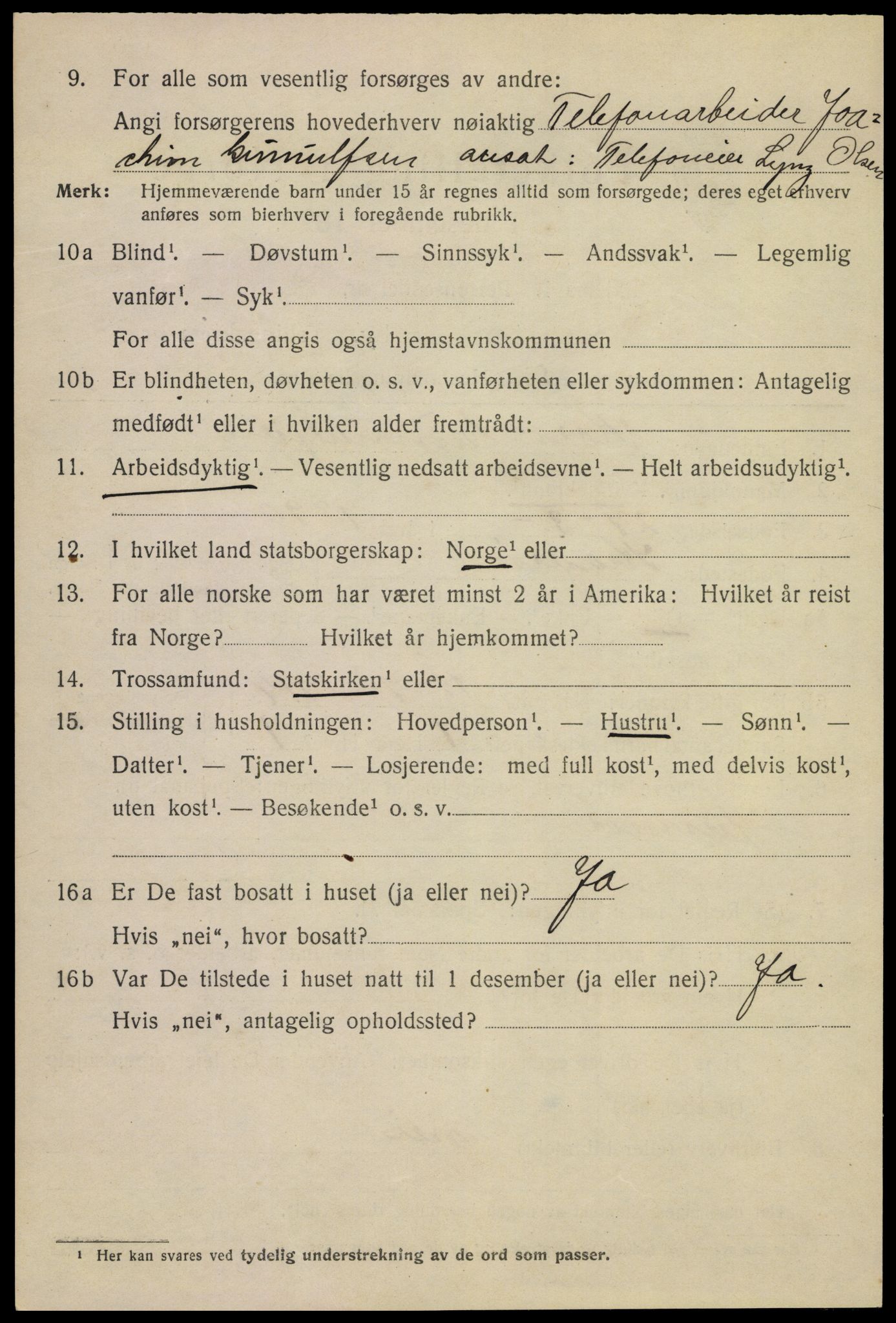 SAKO, Folketelling 1920 for 0801 Kragerø kjøpstad, 1920, s. 9696
