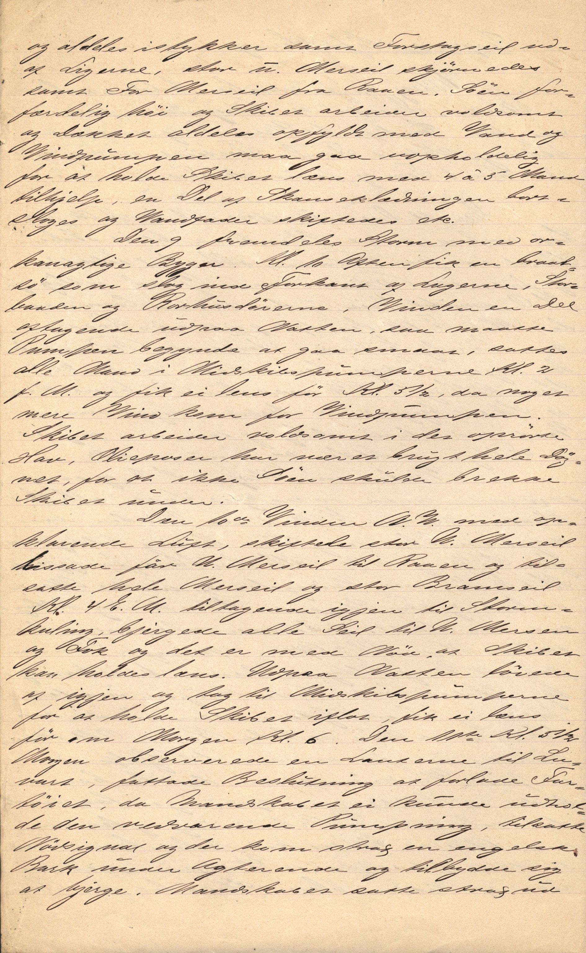 Pa 63 - Østlandske skibsassuranceforening, VEMU/A-1079/G/Ga/L0016/0011: Havaridokumenter / Elise, Dux, Dagmar, Dacapo, Louis, Iphignia, 1883, s. 44