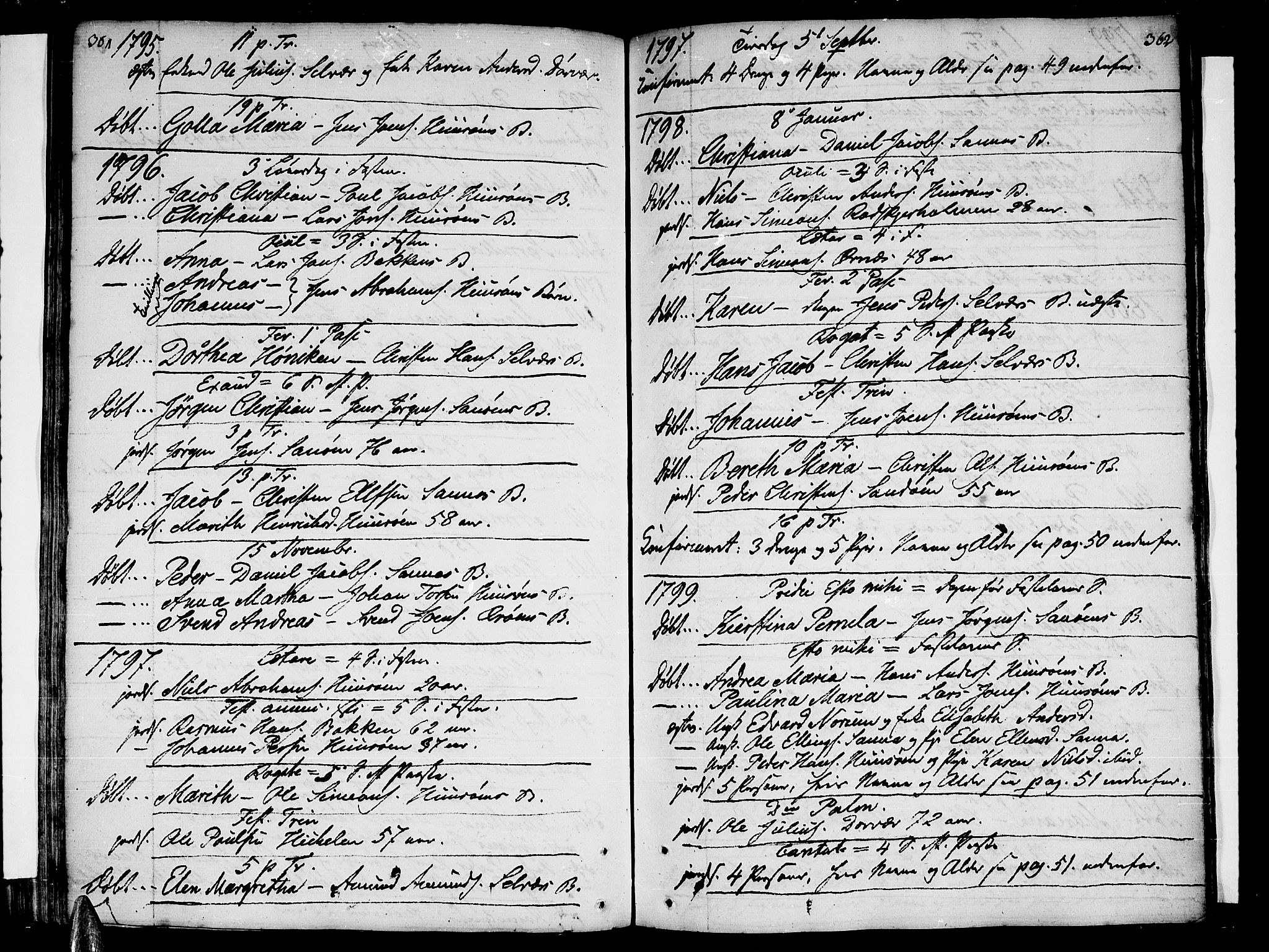 Ministerialprotokoller, klokkerbøker og fødselsregistre - Nordland, AV/SAT-A-1459/839/L0563: Ministerialbok nr. 839A01 /1, 1767-1824, s. 361-362