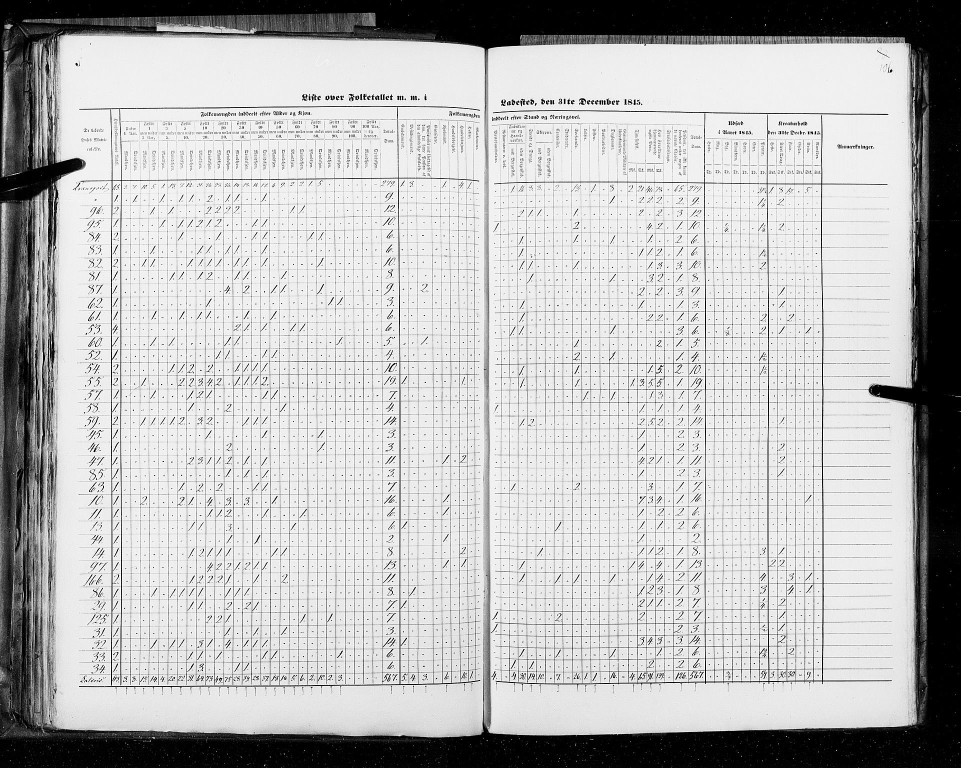 RA, Folketellingen 1845, bind 11: Kjøp- og ladesteder, 1845, s. 106