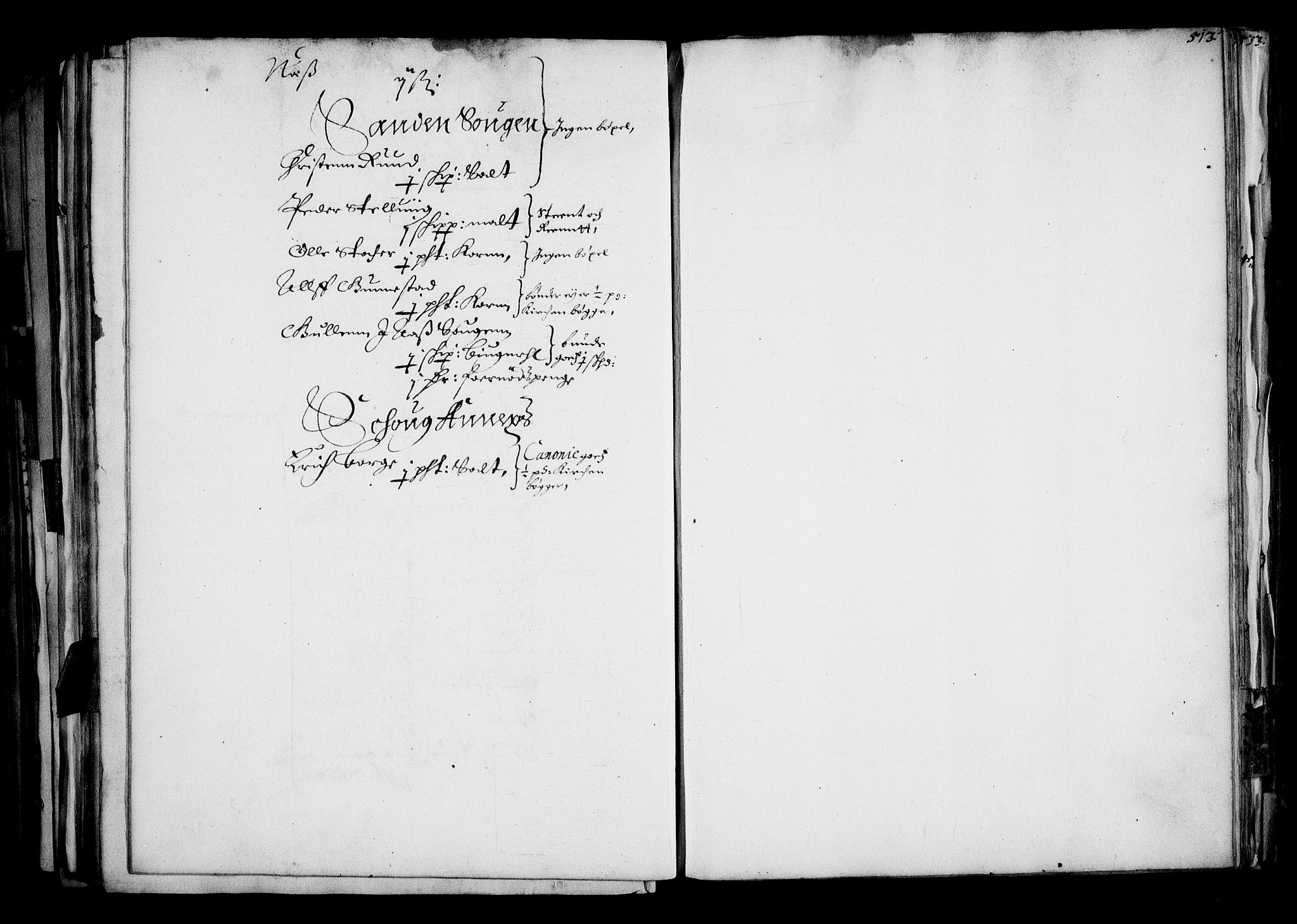 Rentekammeret inntil 1814, Realistisk ordnet avdeling, RA/EA-4070/N/Na/L0001: [XI f]: Akershus stifts jordebok, 1652, s. 512b-513a