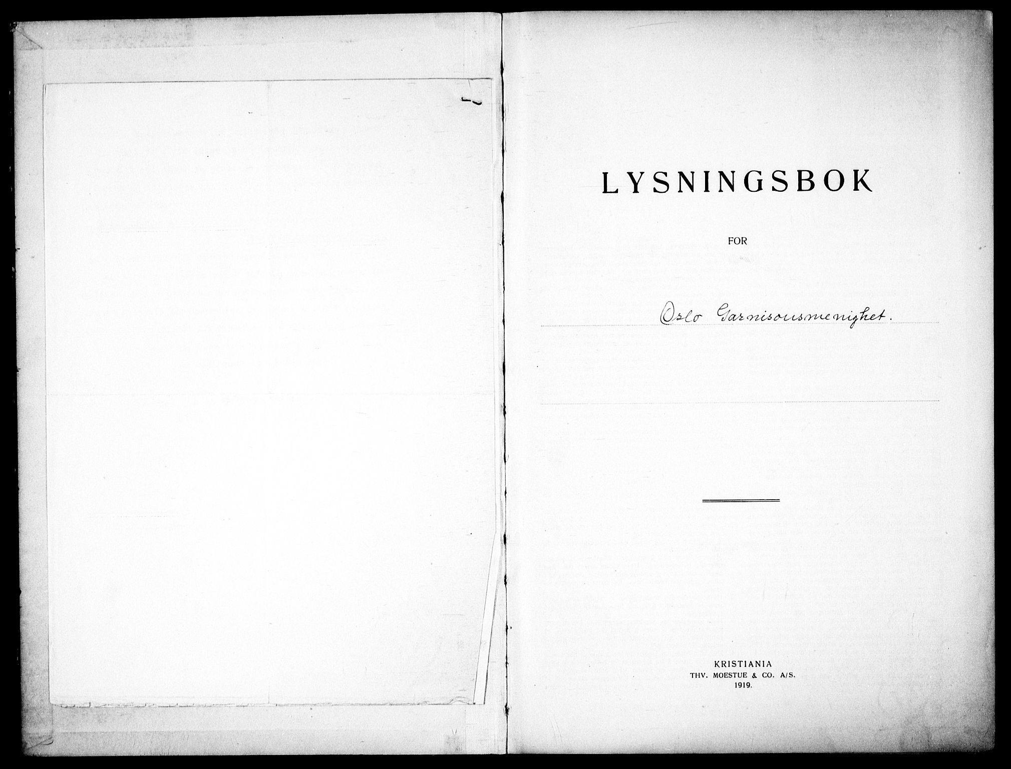 Garnisonsmenigheten Kirkebøker, SAO/A-10846/H/Ha/L0011: Lysningsprotokoll nr. I 11, 1932-1936