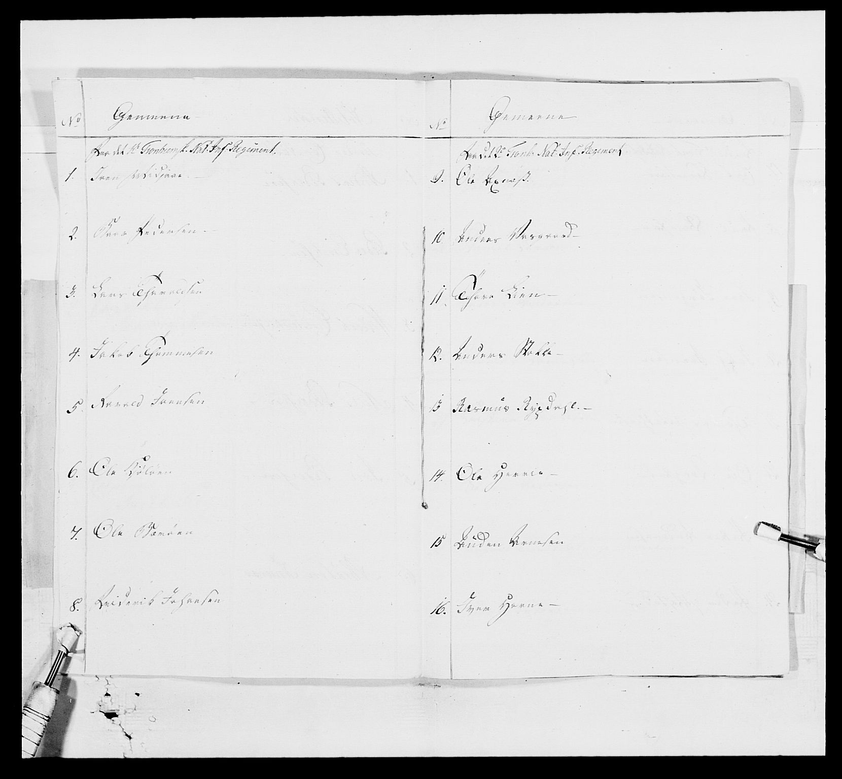 Generalitets- og kommissariatskollegiet, Det kongelige norske kommissariatskollegium, RA/EA-5420/E/Eh/L0001a: Norske festninger, 1769-1809, s. 11