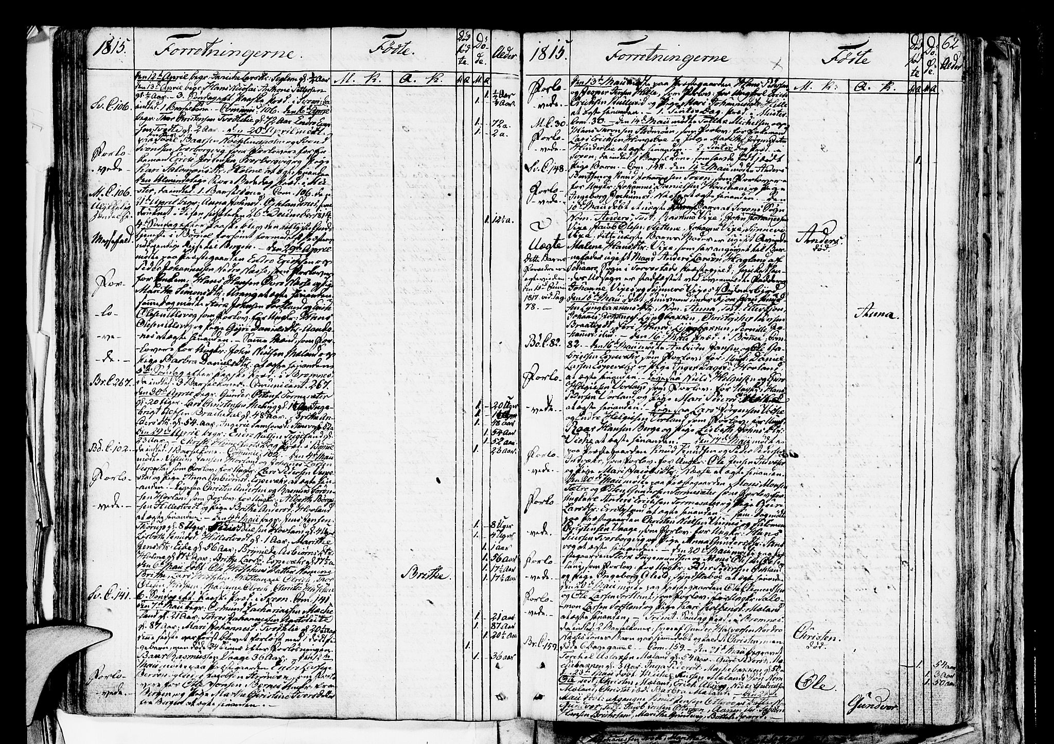 Finnås sokneprestembete, AV/SAB-A-99925/H/Ha/Haa/Haaa/L0004: Ministerialbok nr. A 4, 1804-1830, s. 62