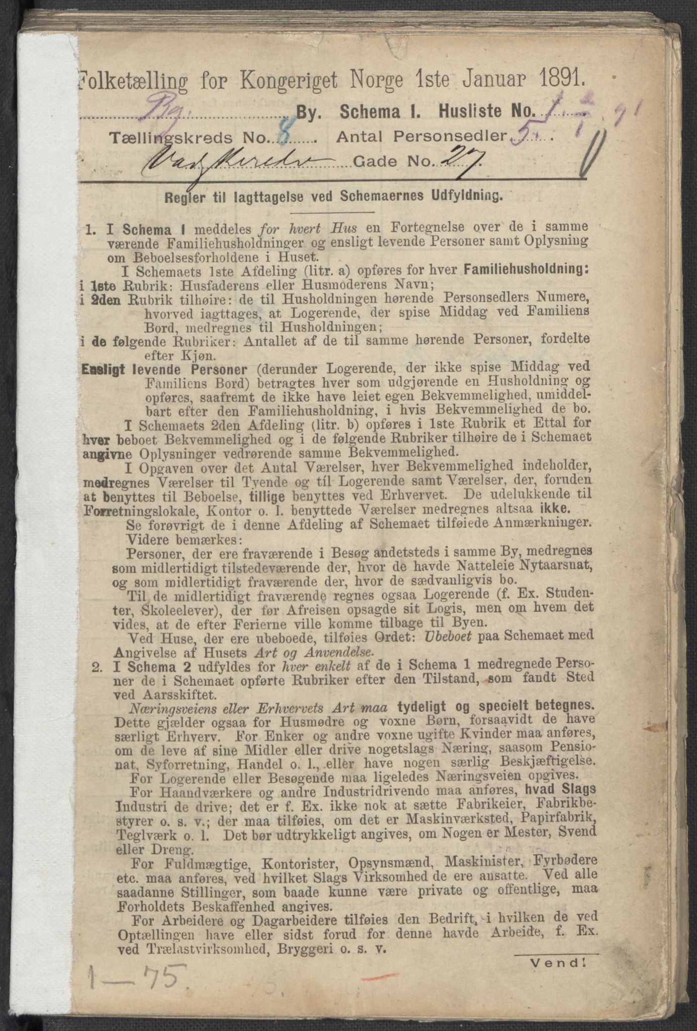 RA, Folketelling 1891 for 1301 Bergen kjøpstad, 1891, s. 1340