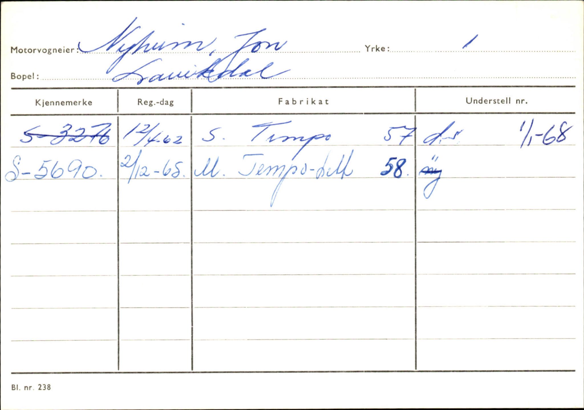 Statens vegvesen, Sogn og Fjordane vegkontor, AV/SAB-A-5301/4/F/L0130: Eigarregister Eid T-Å. Høyanger A-O, 1945-1975, s. 2421