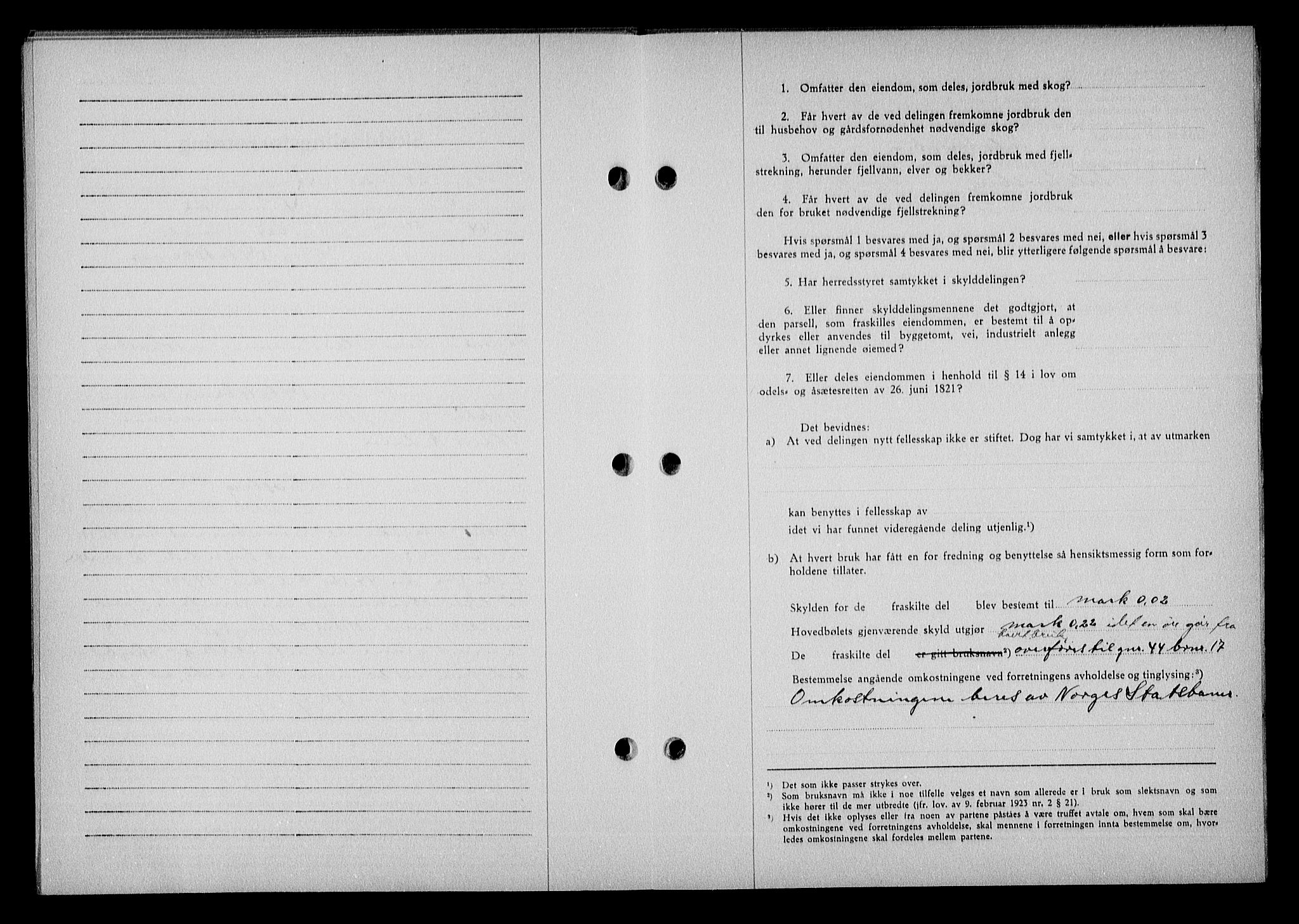 Nedenes sorenskriveri, SAK/1221-0006/G/Gb/Gba/L0051: Pantebok nr. A-V, 1943-1944, Dagboknr: 444/1944