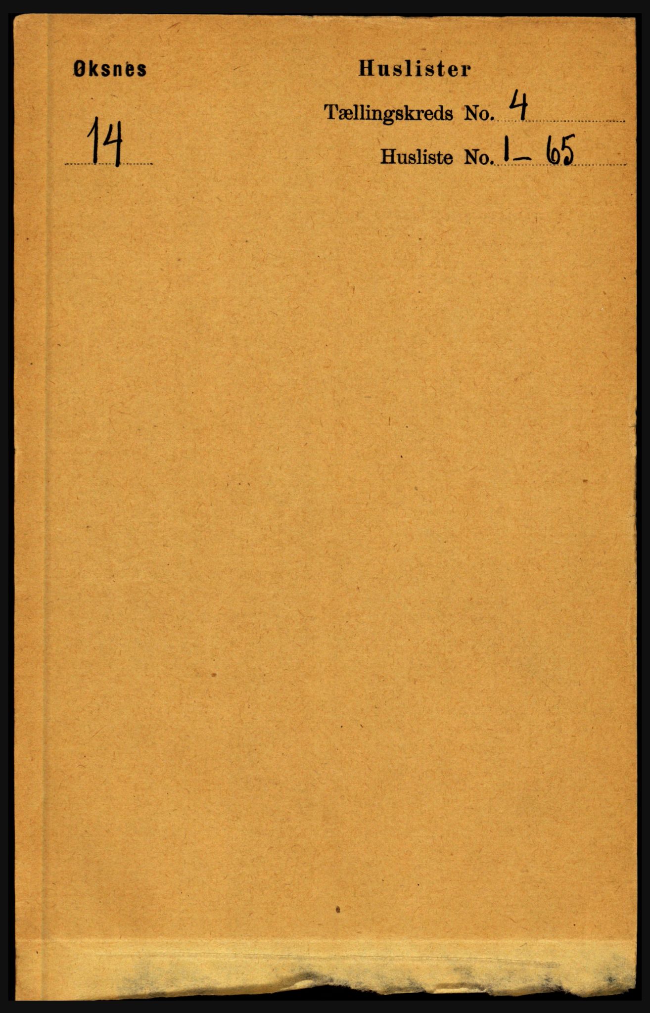 RA, Folketelling 1891 for 1868 Øksnes herred, 1891, s. 1629