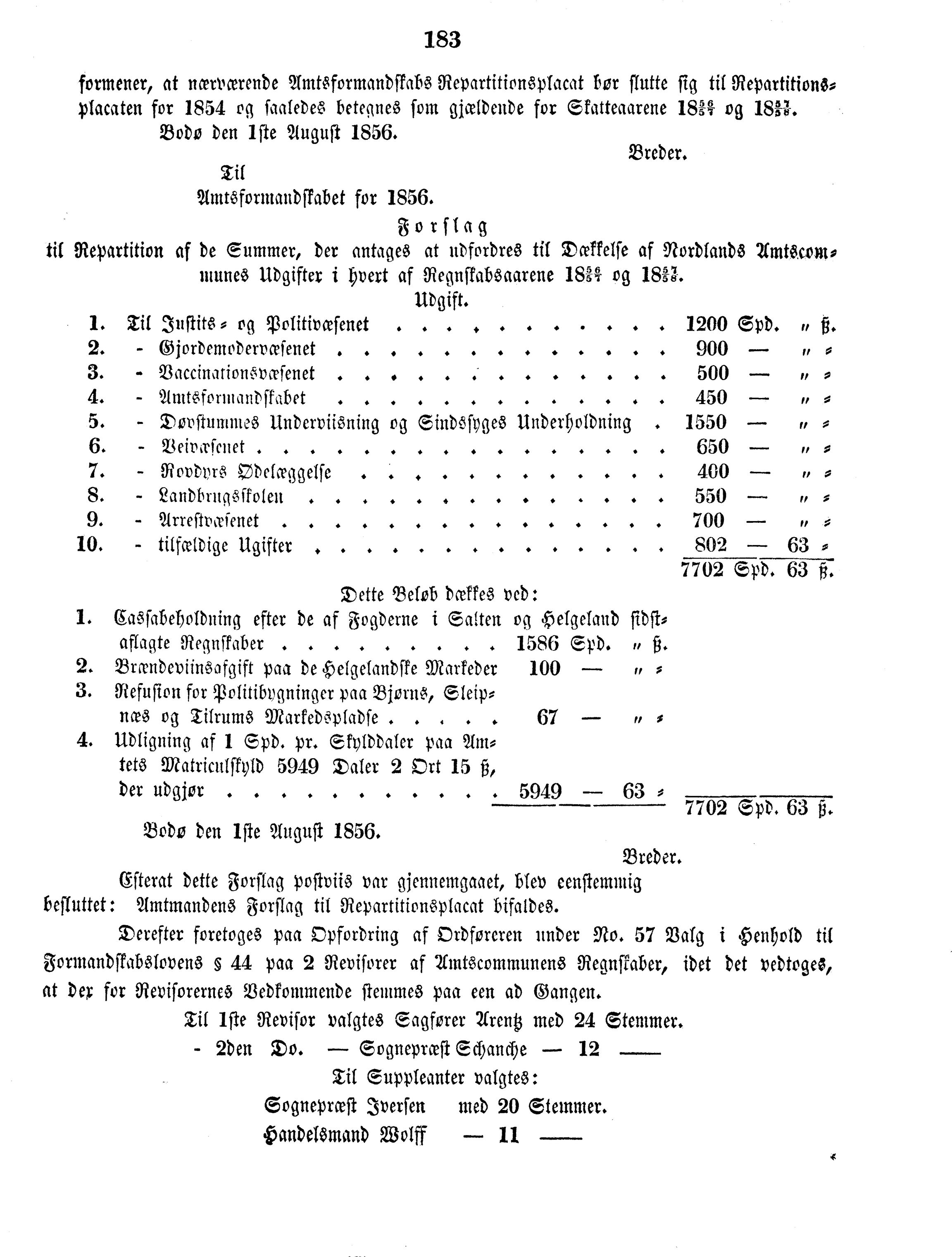 Nordland Fylkeskommune. Fylkestinget, AIN/NFK-17/176/A/Ac/L0003: Fylkestingsforhandlinger 1850-1860, 1850-1860