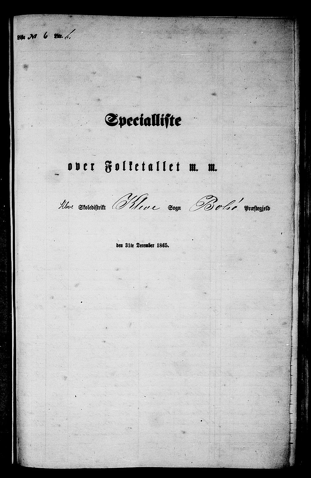 RA, Folketelling 1865 for 1544P Bolsøy prestegjeld, 1865, s. 97