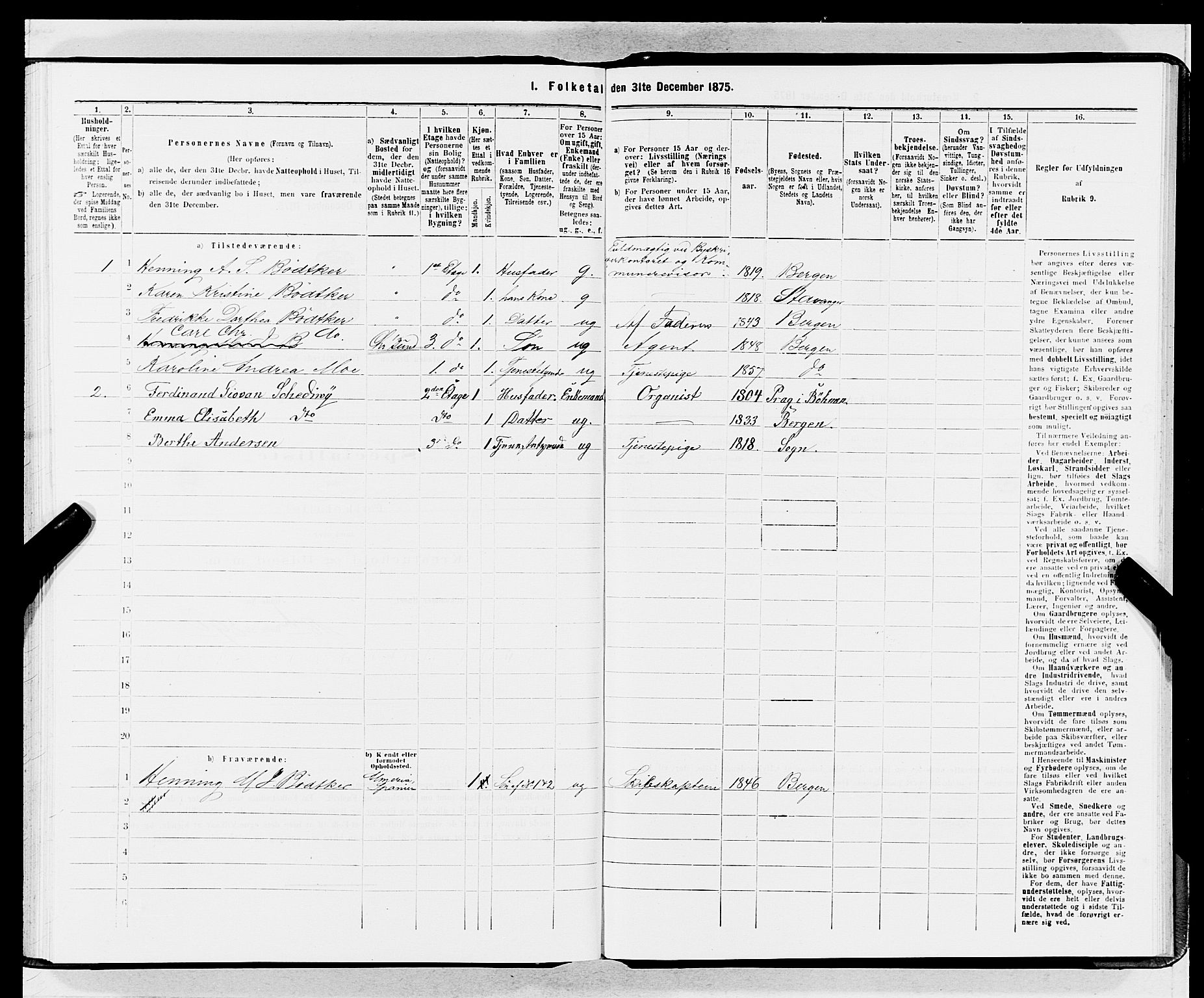 SAB, Folketelling 1875 for 1301 Bergen kjøpstad, 1875, s. 4027