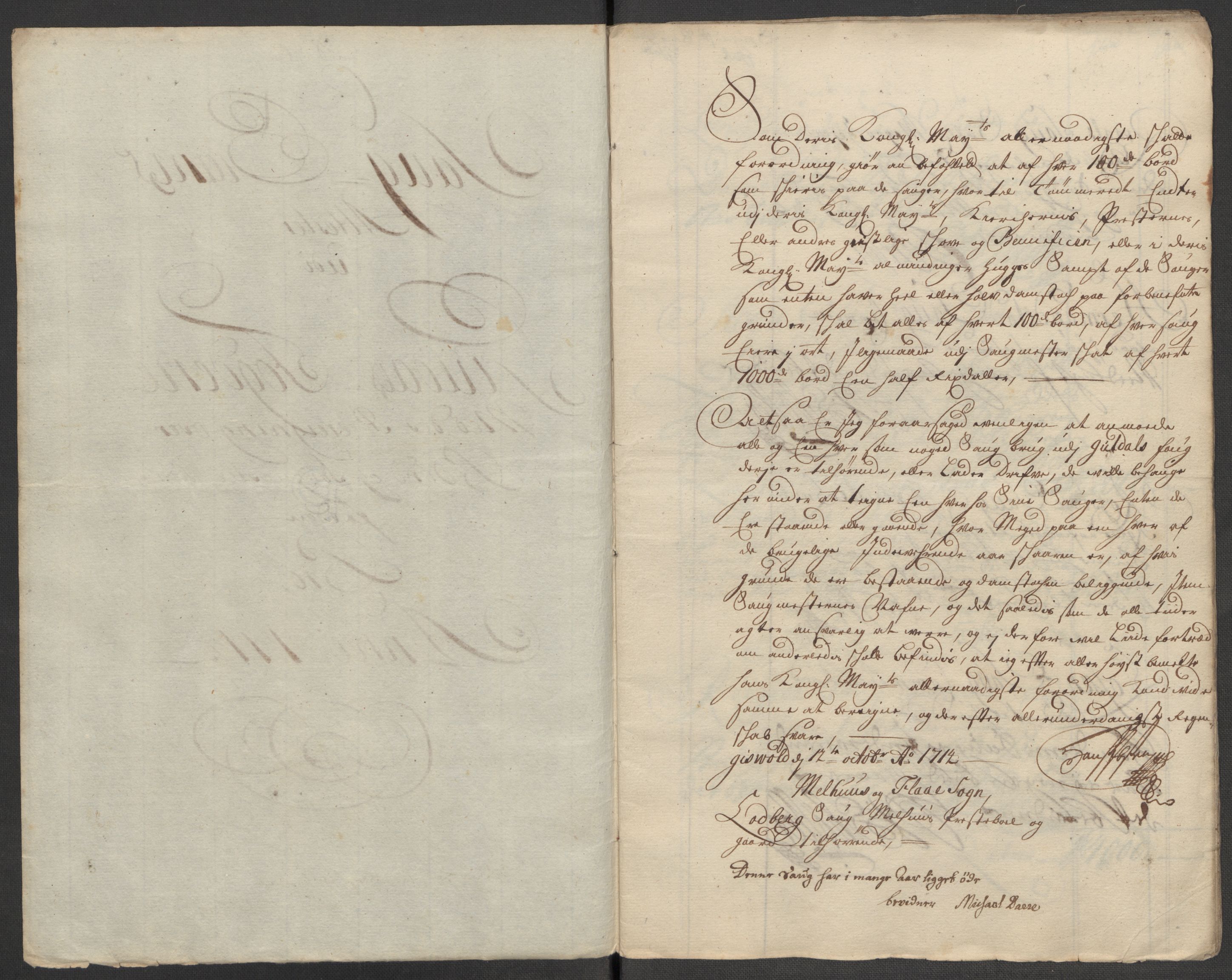 Rentekammeret inntil 1814, Reviderte regnskaper, Fogderegnskap, AV/RA-EA-4092/R60/L3965: Fogderegnskap Orkdal og Gauldal, 1714, s. 307