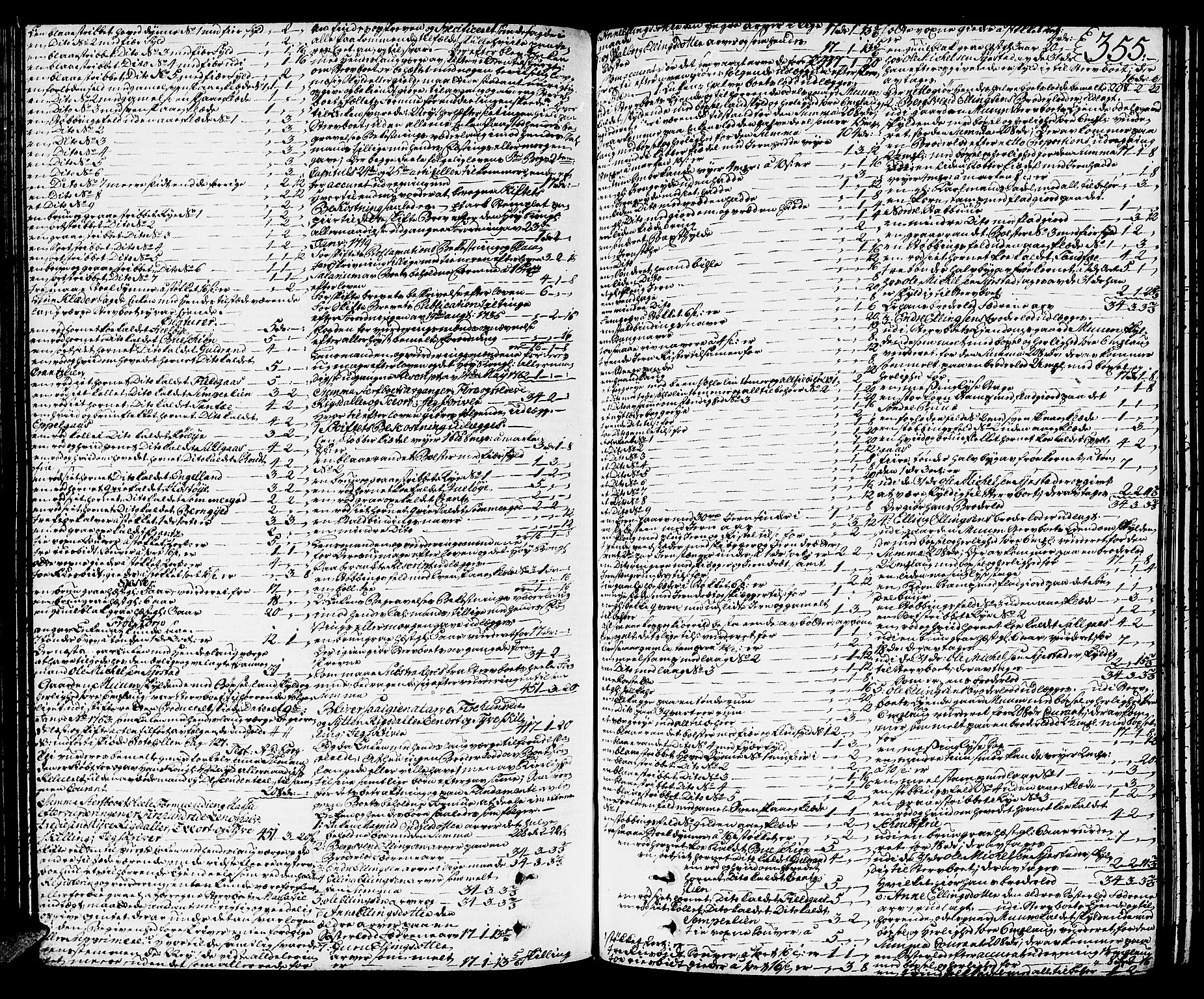 Orkdal sorenskriveri, SAT/A-4169/1/3/3Aa/L0007: Skifteprotokoller, 1767-1782, s. 354b-355a