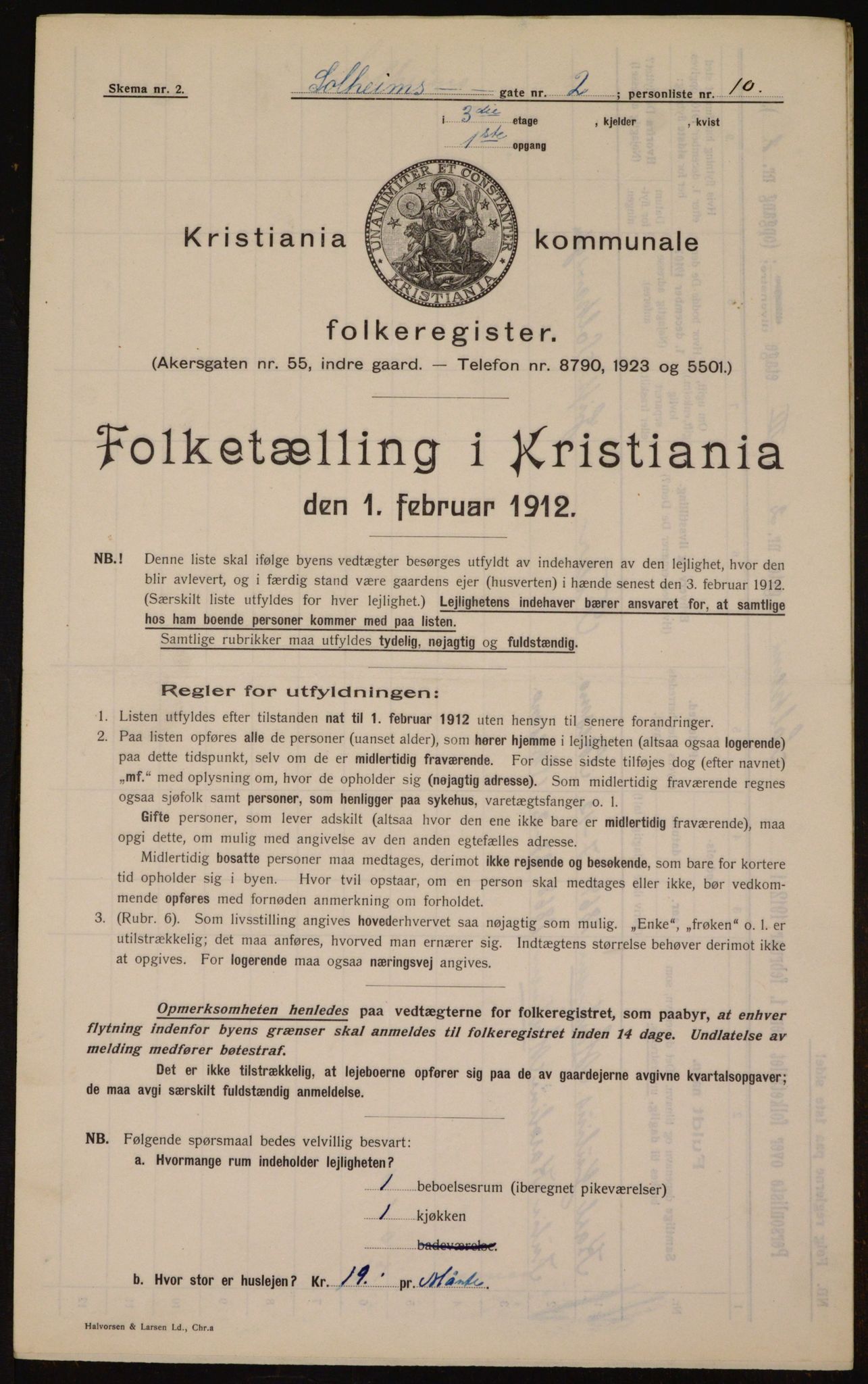 OBA, Kommunal folketelling 1.2.1912 for Kristiania, 1912, s. 99842