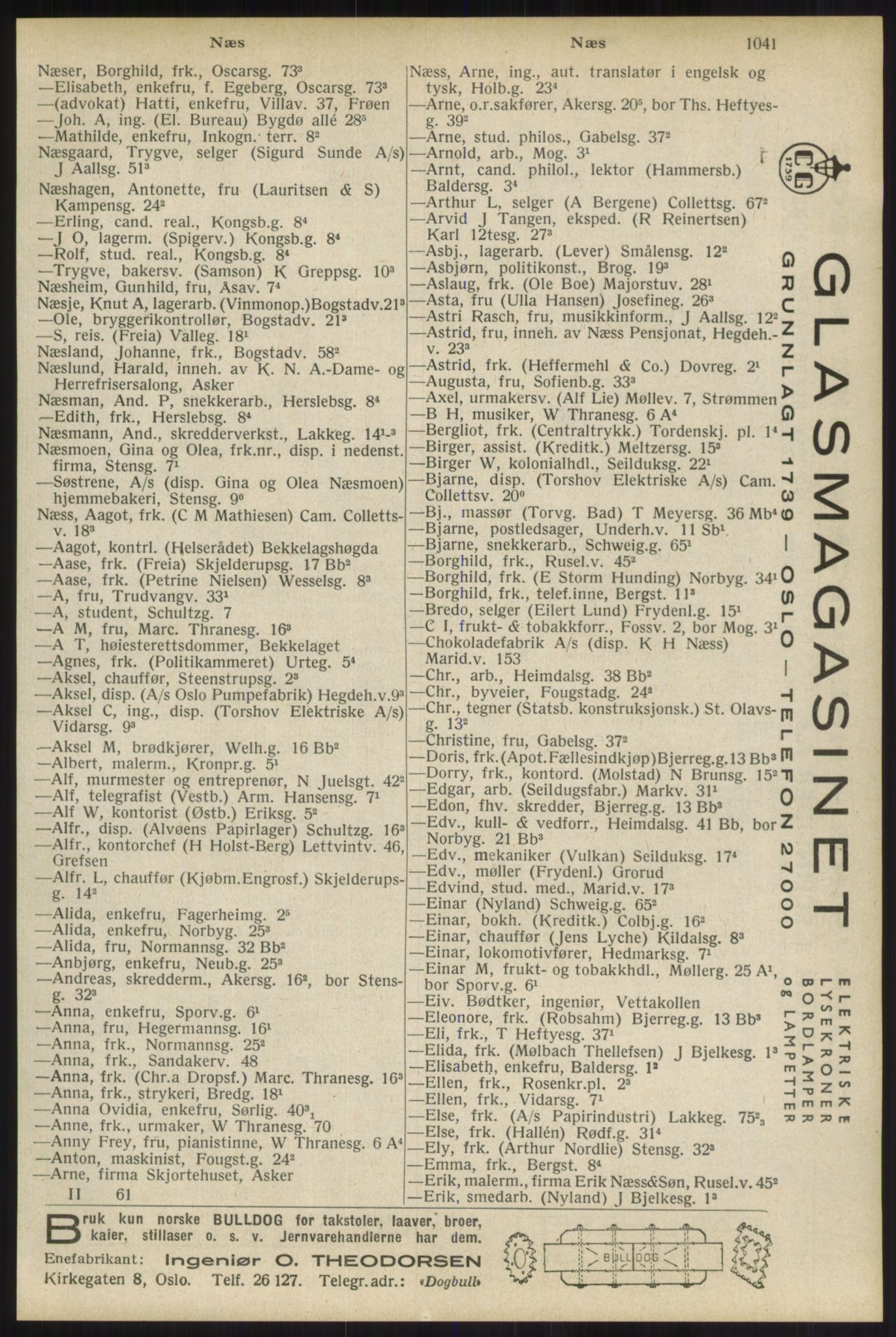 Kristiania/Oslo adressebok, PUBL/-, 1934, s. 1041