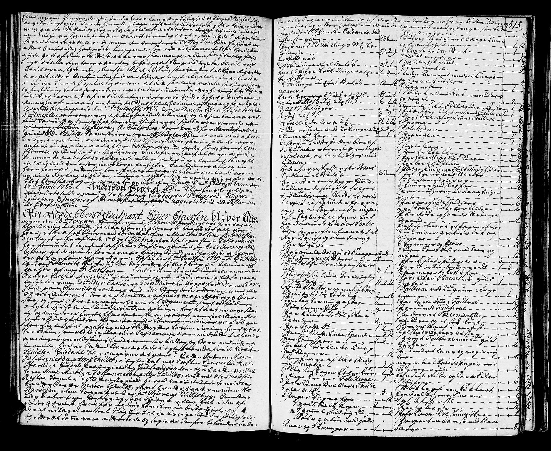 Østerdalen sorenskriveri, SAH/TING-032/J/Ja/L0005: Skifteprotokoll, 1784-1790, s. 514b-515a