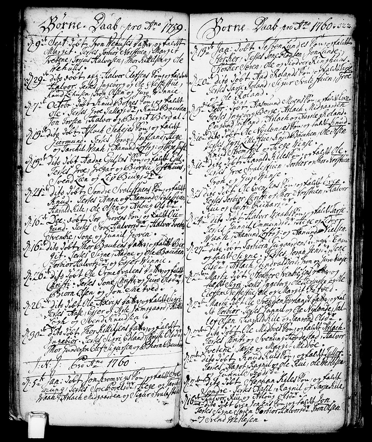 Vinje kirkebøker, SAKO/A-312/F/Fa/L0001: Ministerialbok nr. I 1, 1717-1766, s. 122