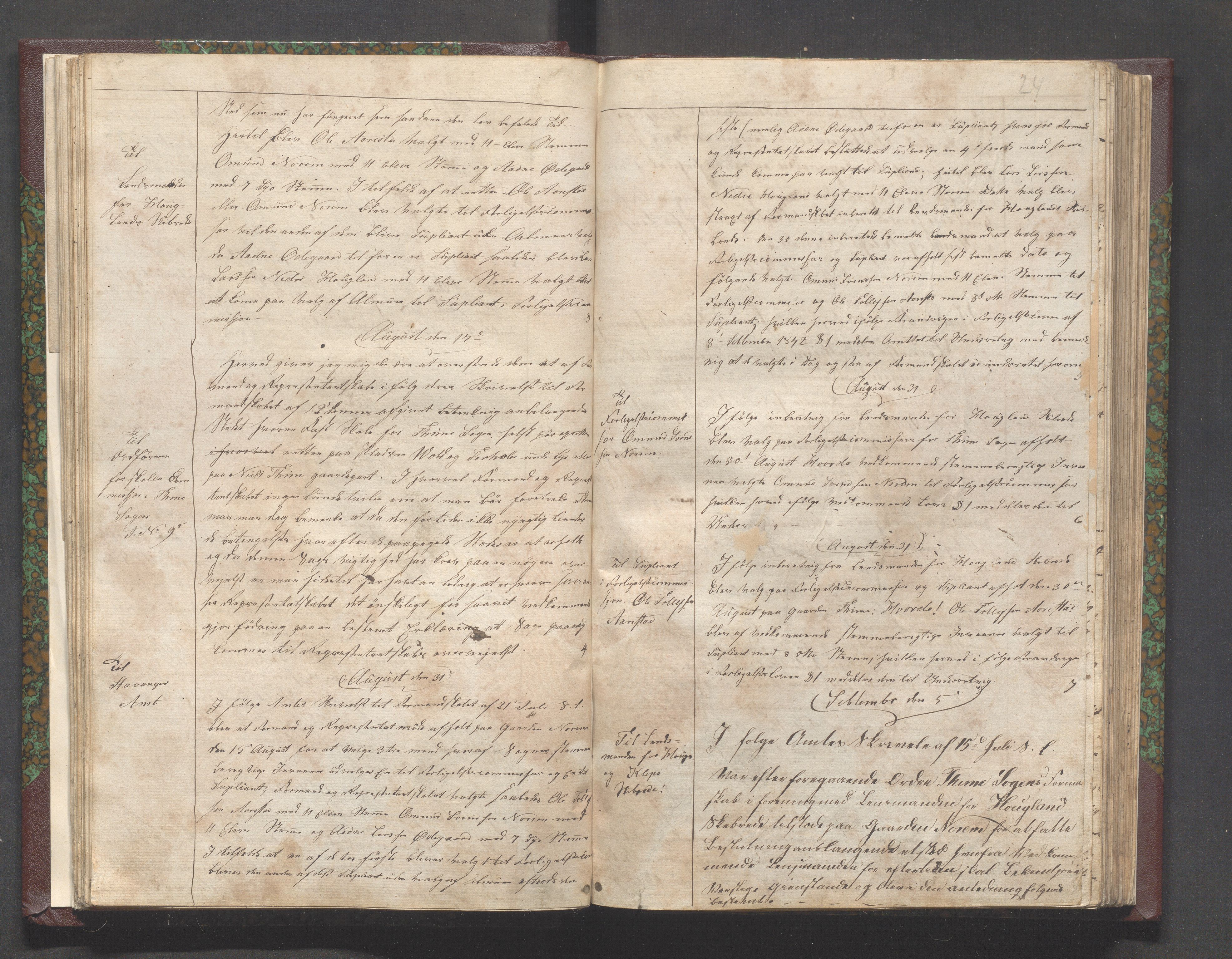 Time kommune - Formannskapet, IKAR/K-100592/B/L0001: Kopibok, 1837-1901, s. 24