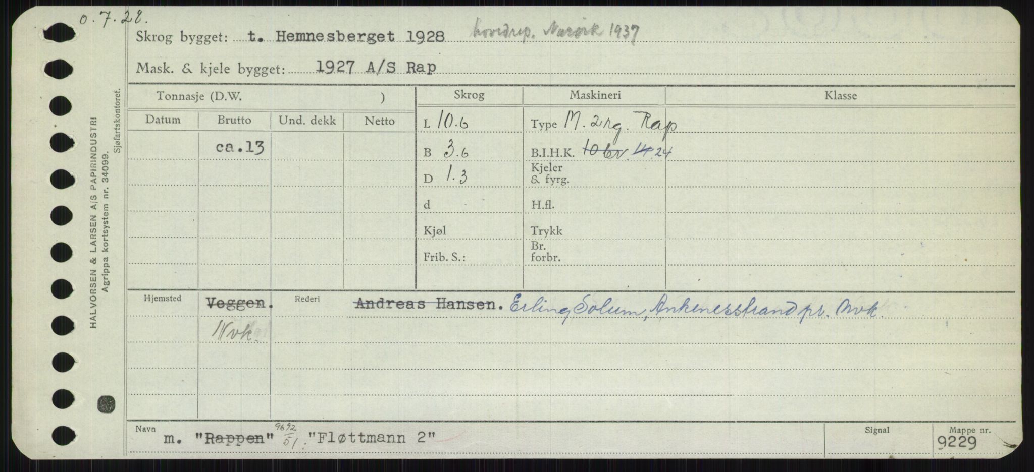 Sjøfartsdirektoratet med forløpere, Skipsmålingen, RA/S-1627/H/Ha/L0002/0001: Fartøy, Eik-Hill / Fartøy, Eik-F, s. 643