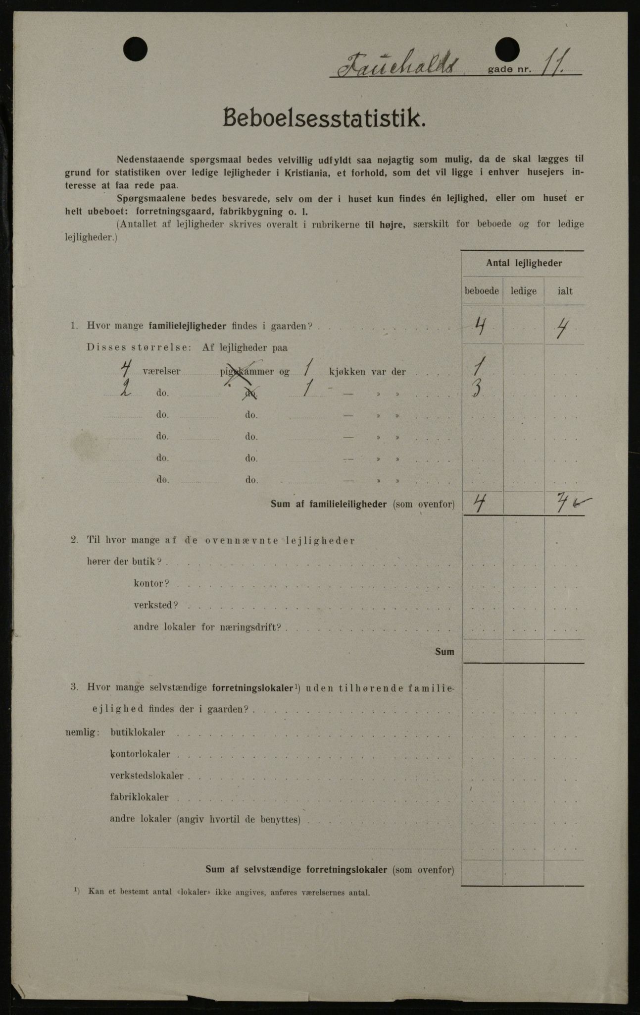 OBA, Kommunal folketelling 1.2.1908 for Kristiania kjøpstad, 1908, s. 21784
