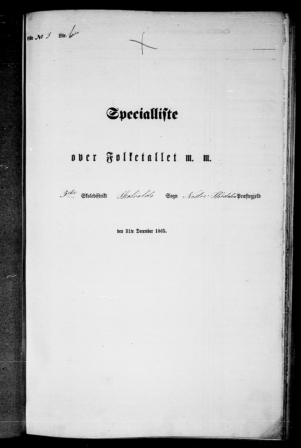 RA, Folketelling 1865 for 1714P Nedre Stjørdal prestegjeld, 1865, s. 61