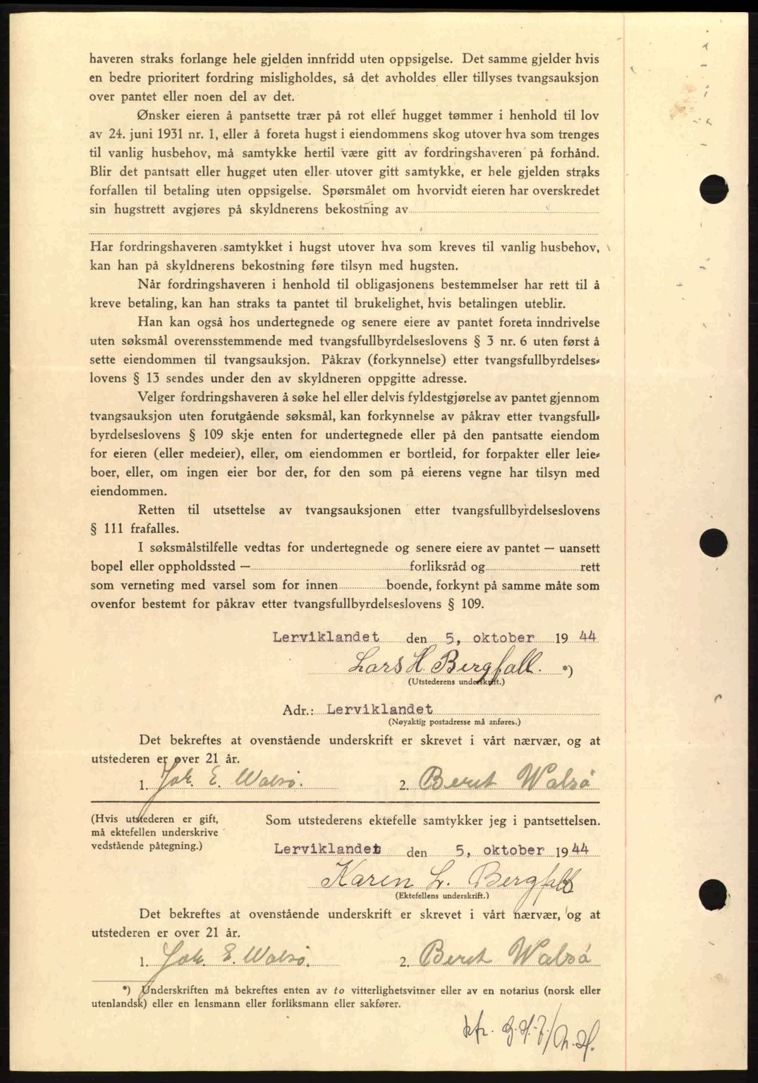 Nordmøre sorenskriveri, AV/SAT-A-4132/1/2/2Ca: Pantebok nr. B92, 1944-1945, Dagboknr: 168/1945