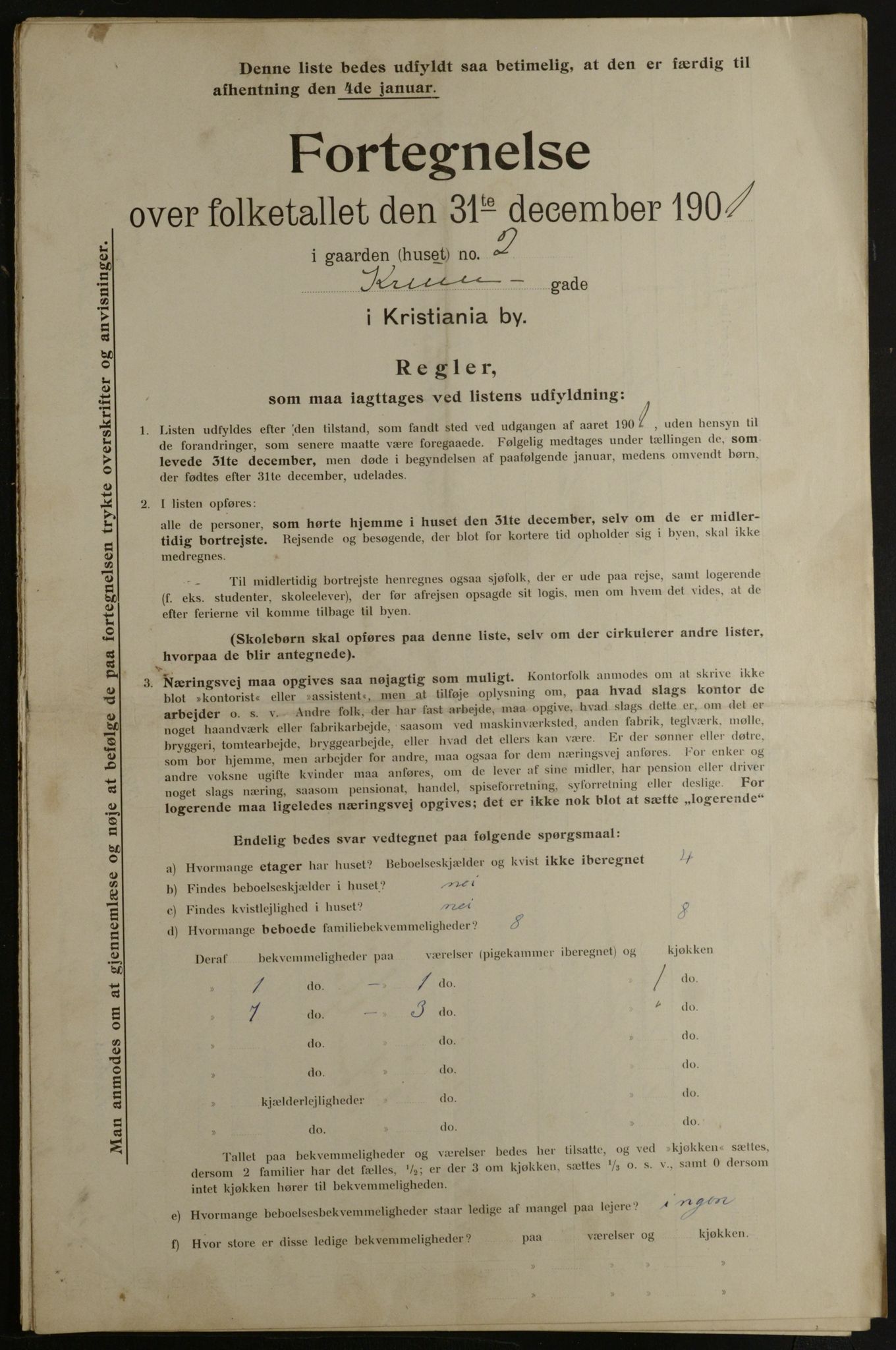 OBA, Kommunal folketelling 31.12.1901 for Kristiania kjøpstad, 1901, s. 8441