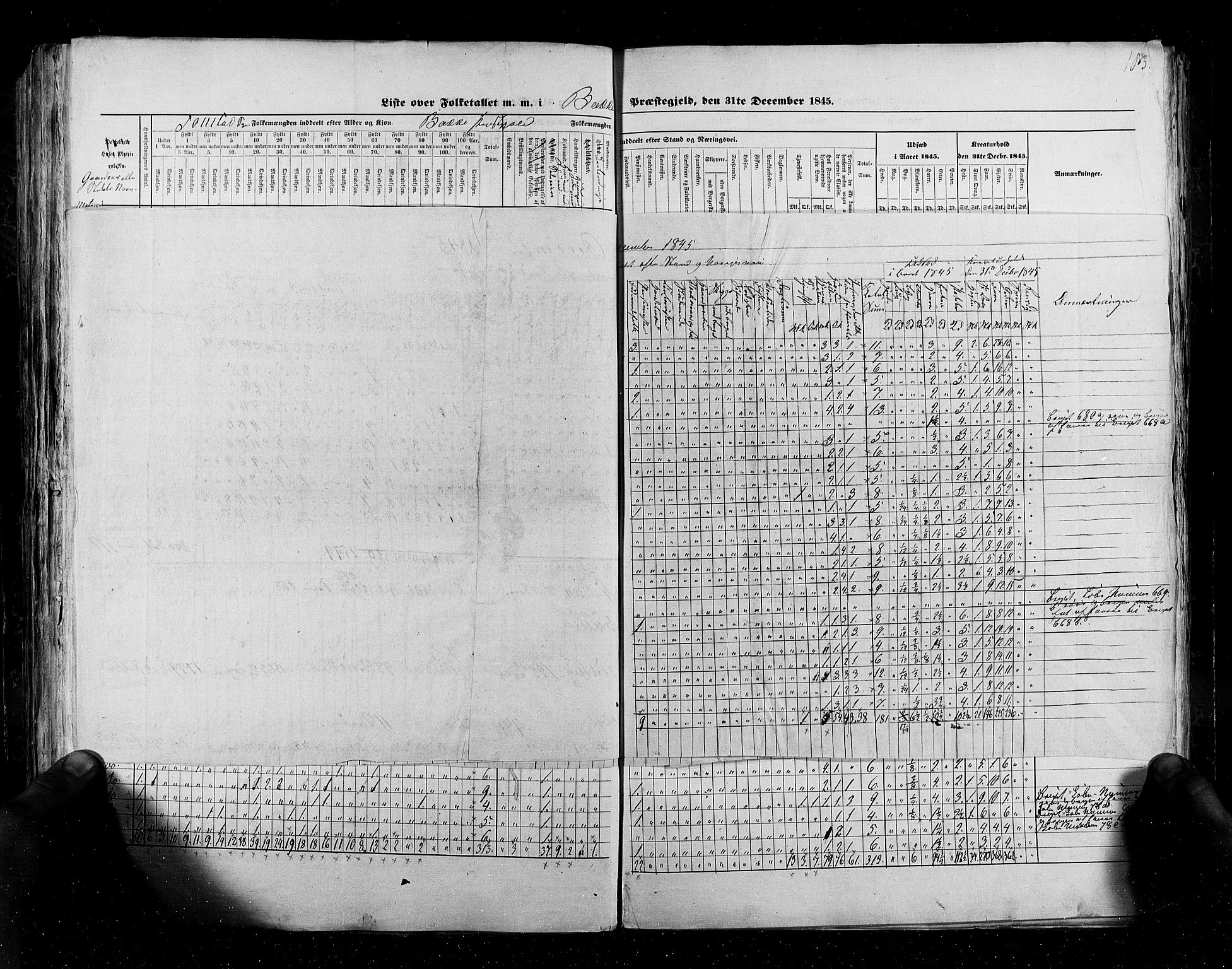 RA, Folketellingen 1845, bind 6: Lister og Mandal amt og Stavanger amt, 1845, s. 183