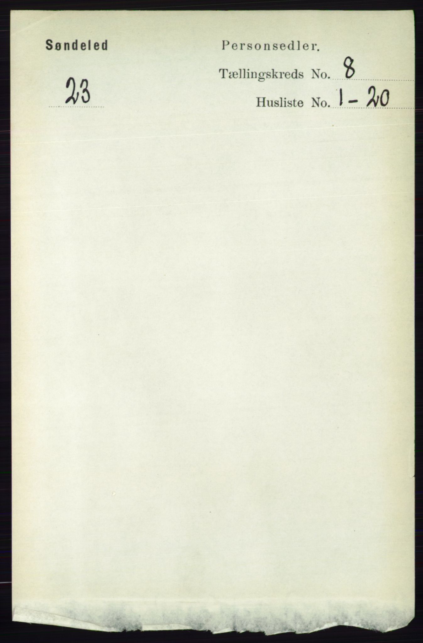 RA, Folketelling 1891 for 0913 Søndeled herred, 1891, s. 2570