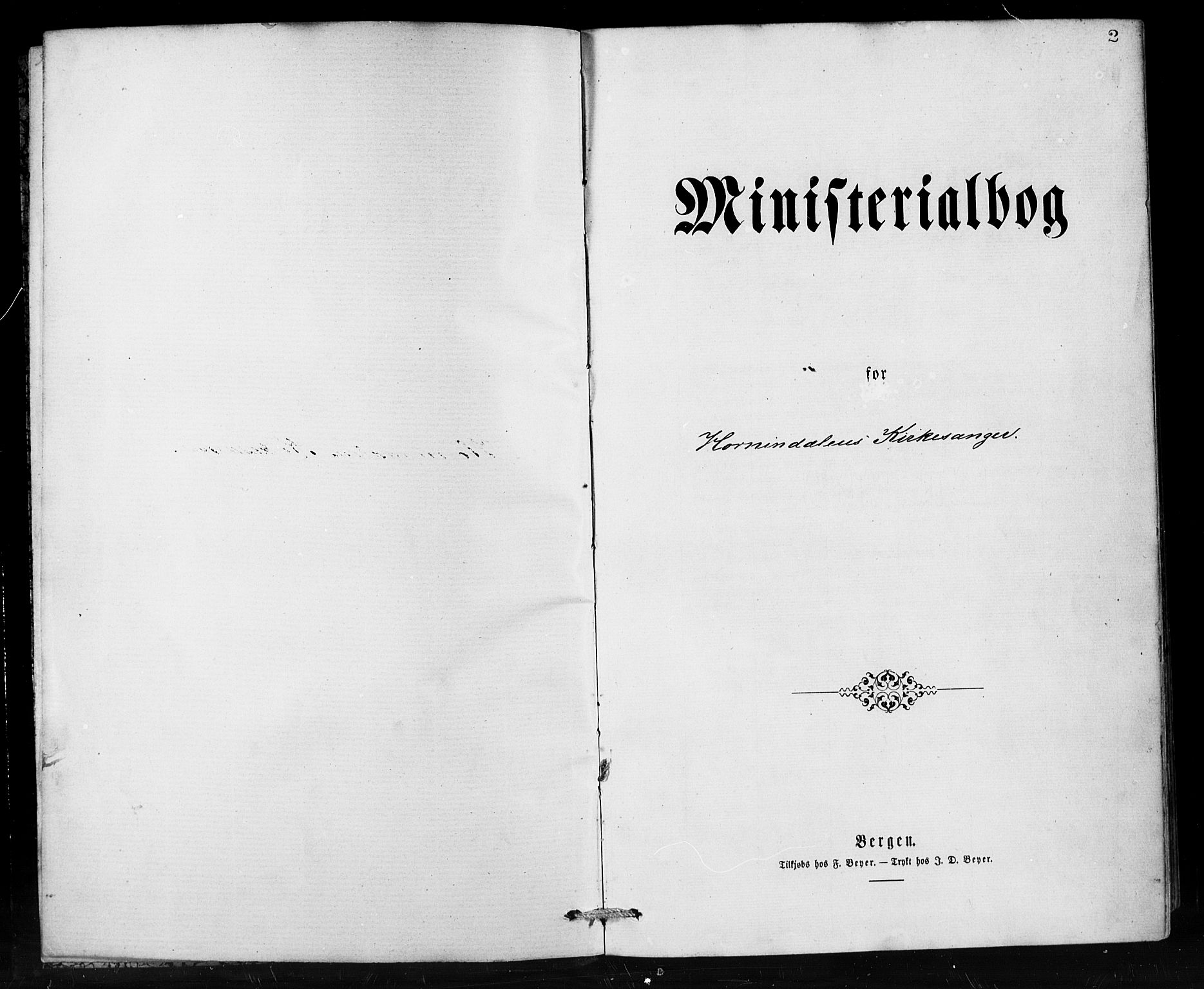 Hornindal sokneprestembete, SAB/A-82401/H/Hab: Klokkerbok nr. A 1, 1876-1894, s. 2