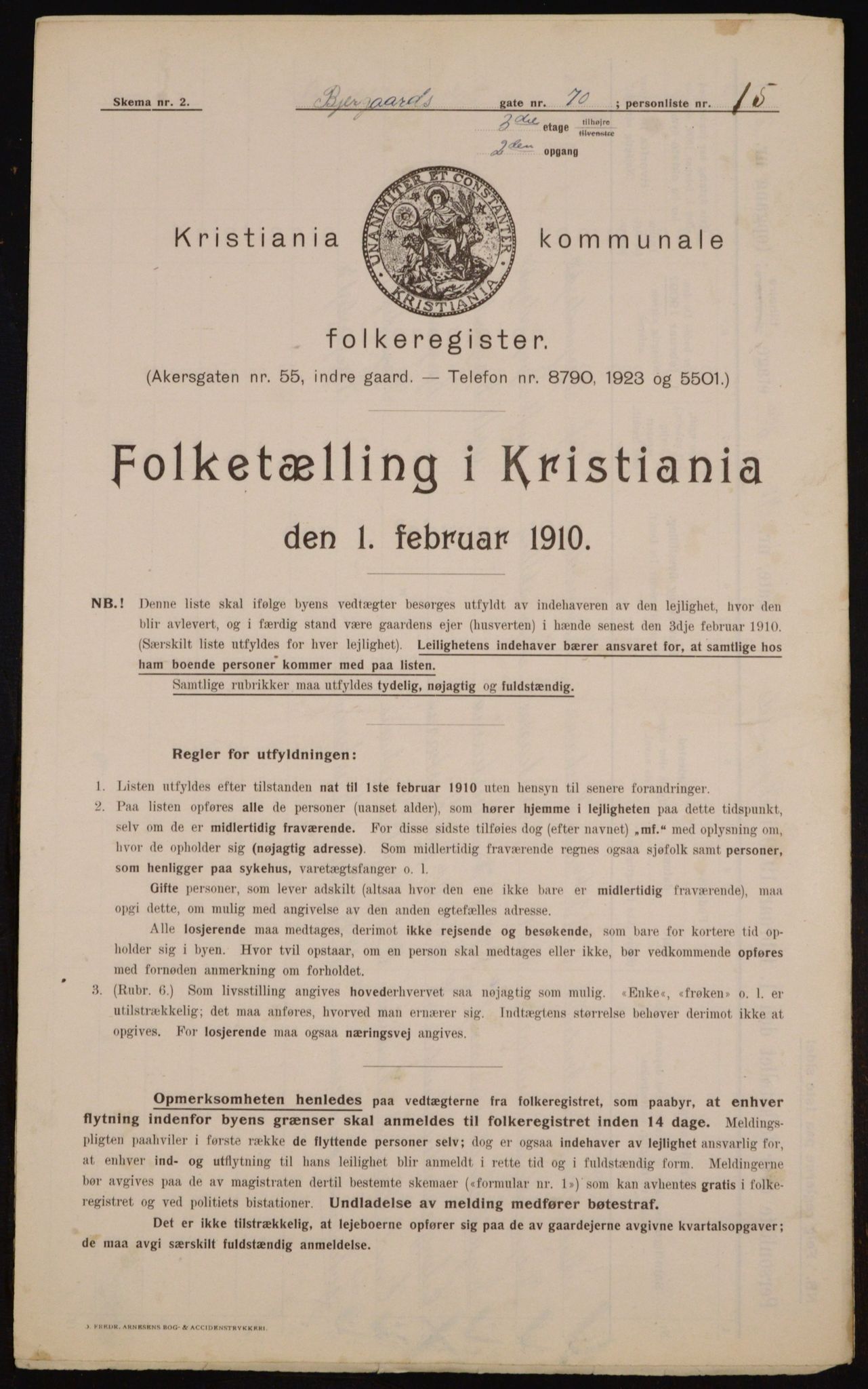 OBA, Kommunal folketelling 1.2.1910 for Kristiania, 1910, s. 6213