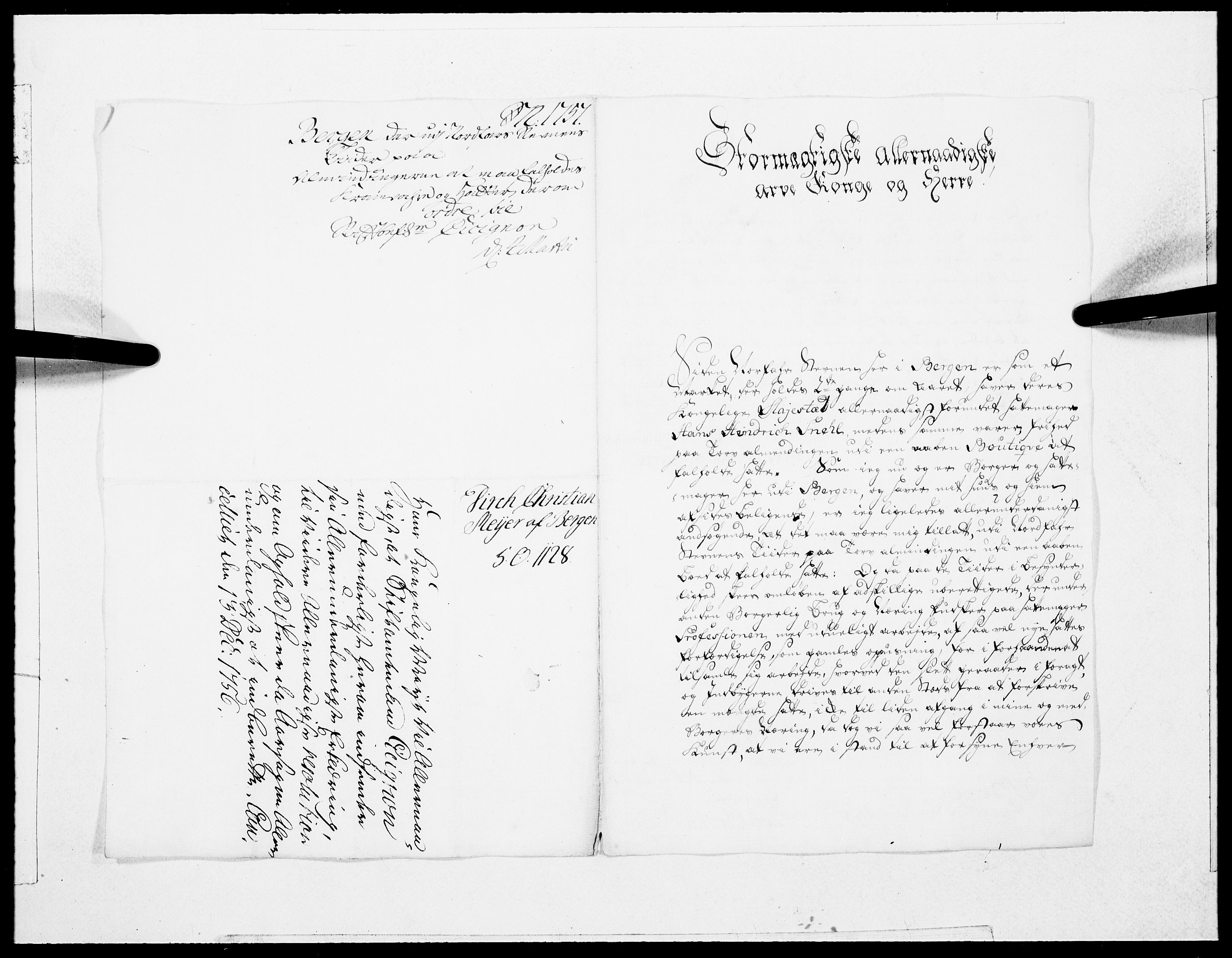 Danske Kanselli 1572-1799, RA/EA-3023/F/Fc/Fcc/Fcca/L0173: Norske innlegg 1572-1799, 1757, s. 95