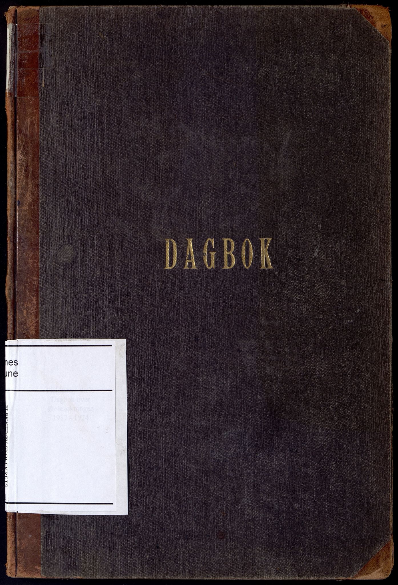 Oddernes kommune - Ytre Flekkerøy/Flekkerøy skolekrets, ARKSOR/1001OD553/I/Ia/L0008: Dagbok - Flekkerøy skolekrets, 1917-1924