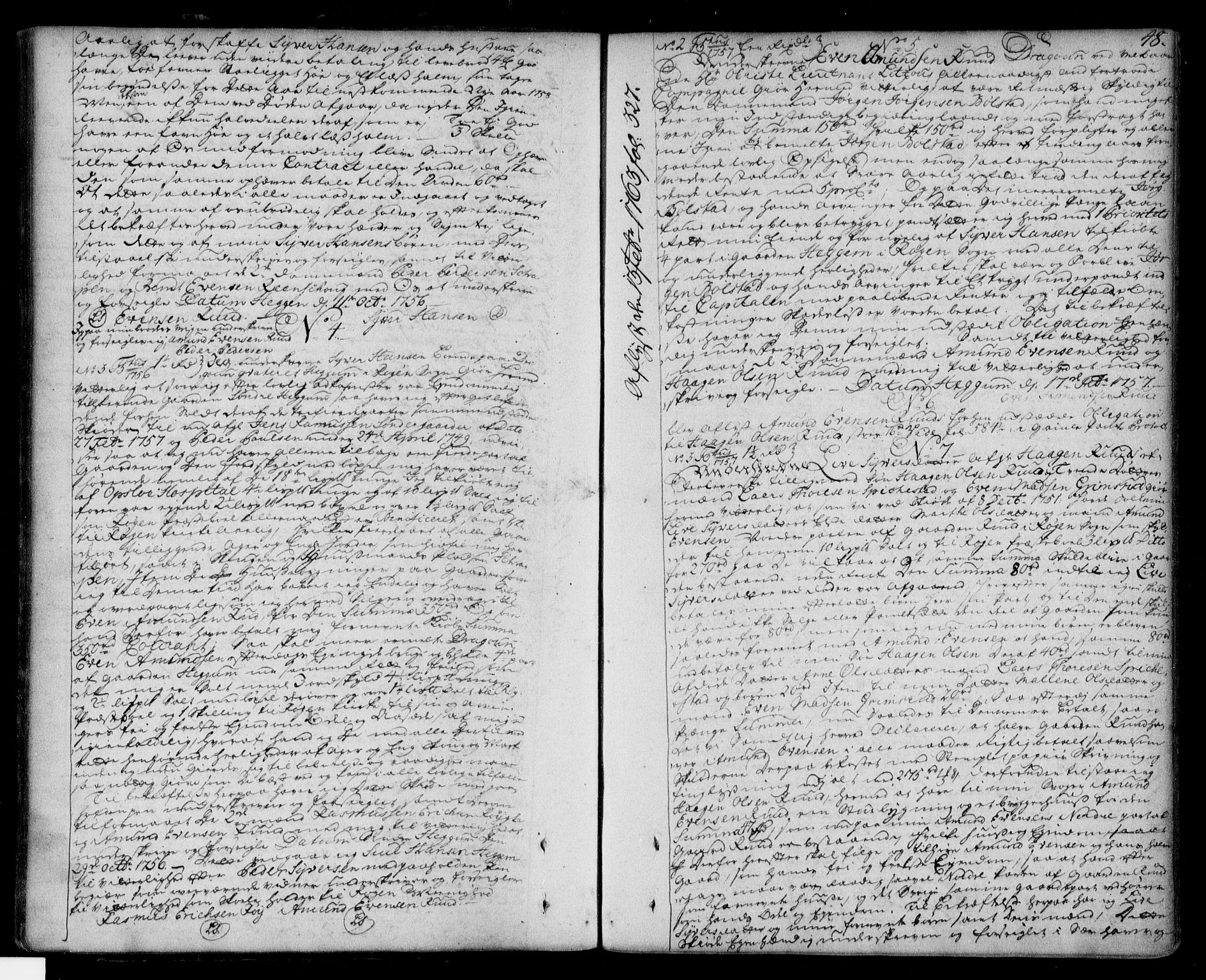 Lier, Røyken og Hurum sorenskriveri, AV/SAKO-A-89/G/Ga/Gaa/L0003: Pantebok nr. III, 1756-1771, s. 48