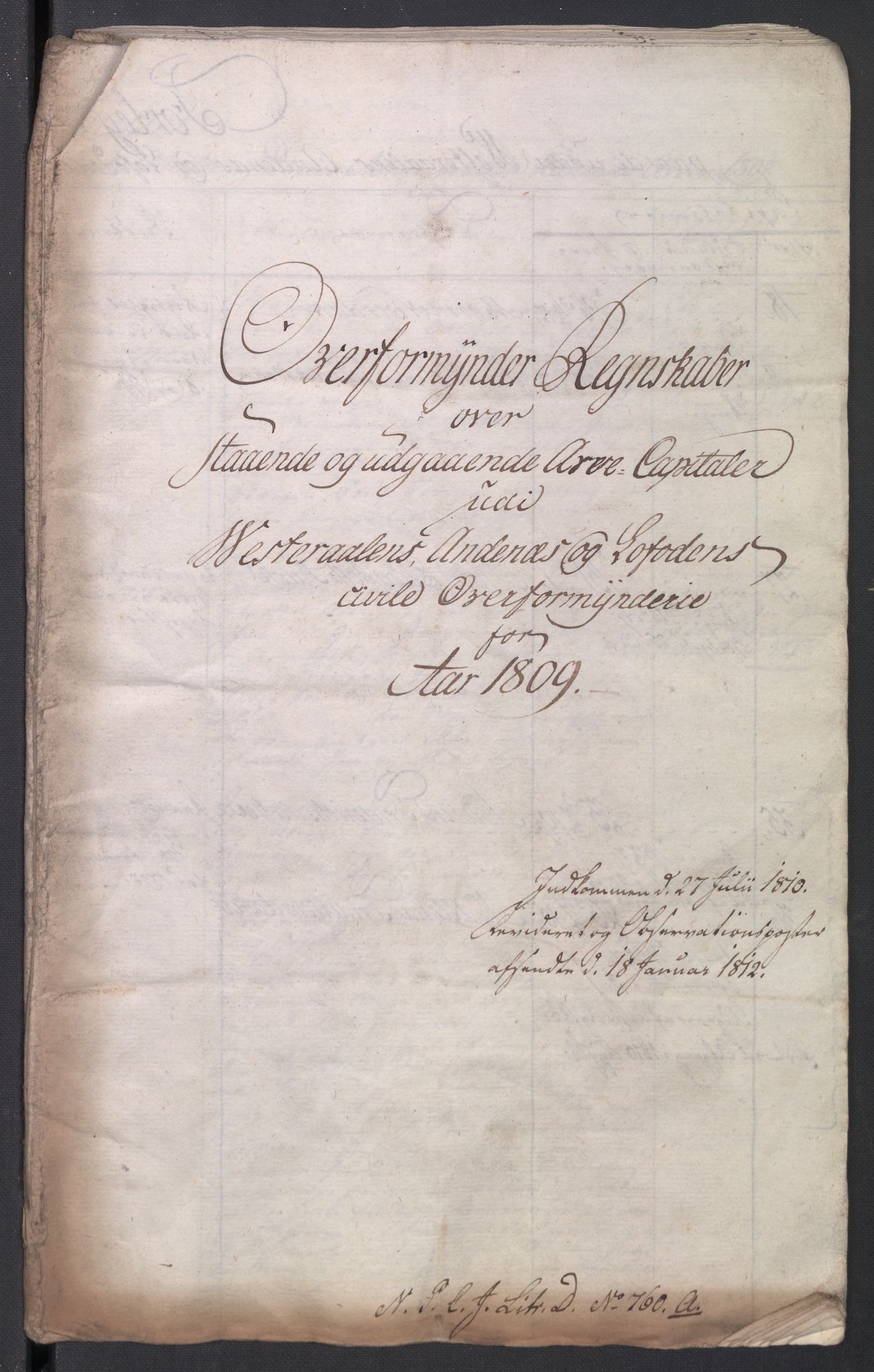 Danske Kanselli 1800-1814, AV/RA-EA-3024/K/Kk/Kkb8/L0021: Lofoten sorenskriveri, 1804-1812, s. 479