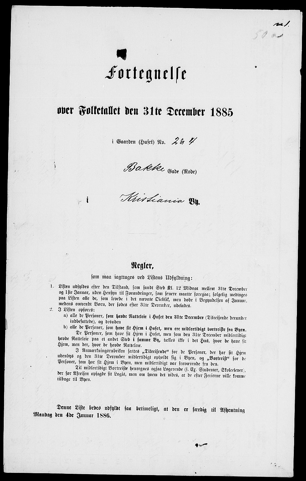 RA, Folketelling 1885 for 0301 Kristiania kjøpstad, 1885, s. 3919