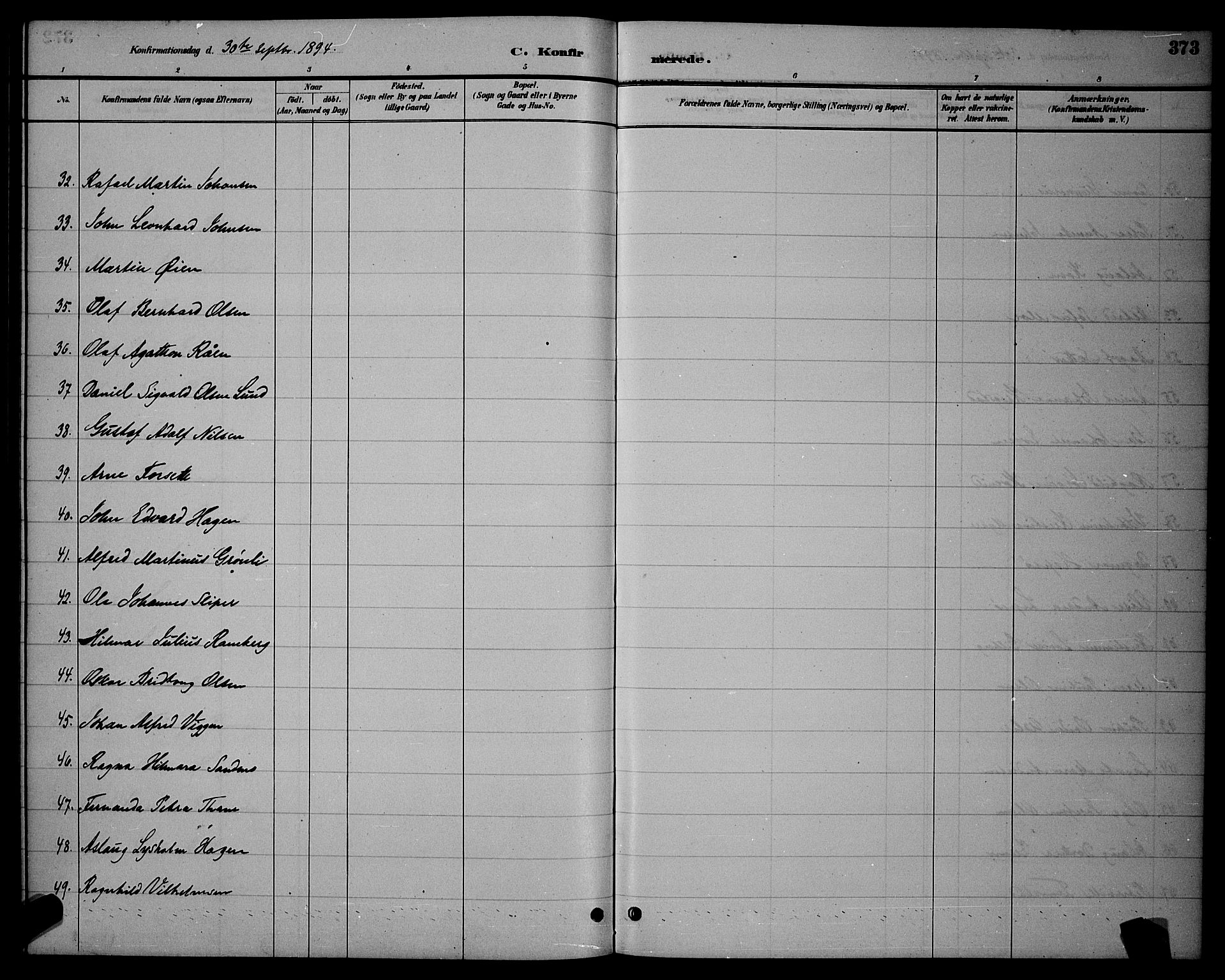 Ministerialprotokoller, klokkerbøker og fødselsregistre - Sør-Trøndelag, AV/SAT-A-1456/604/L0222: Klokkerbok nr. 604C05, 1886-1895, s. 373