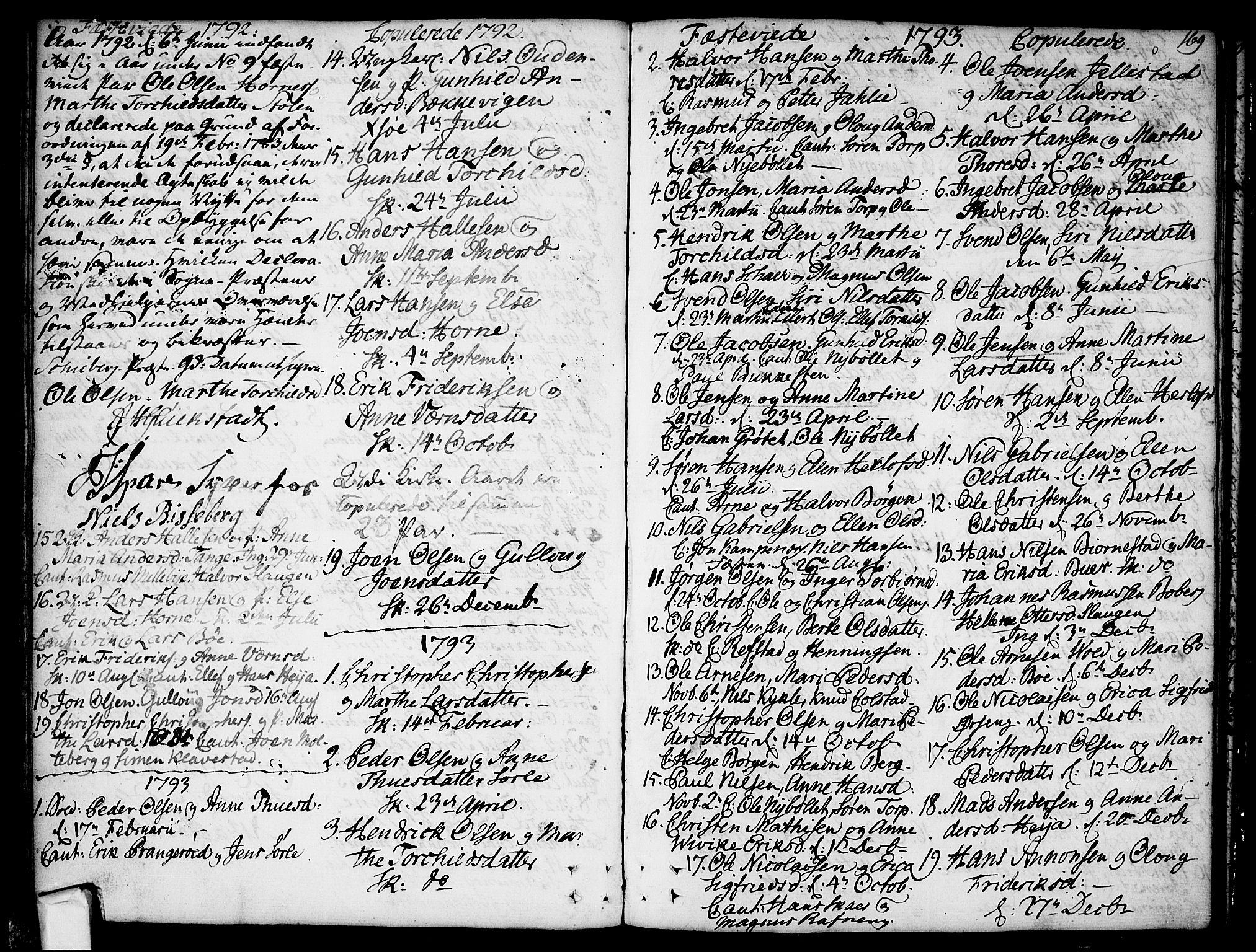 Skjeberg prestekontor Kirkebøker, AV/SAO-A-10923/F/Fa/L0003: Ministerialbok nr. I 3, 1792-1814, s. 169