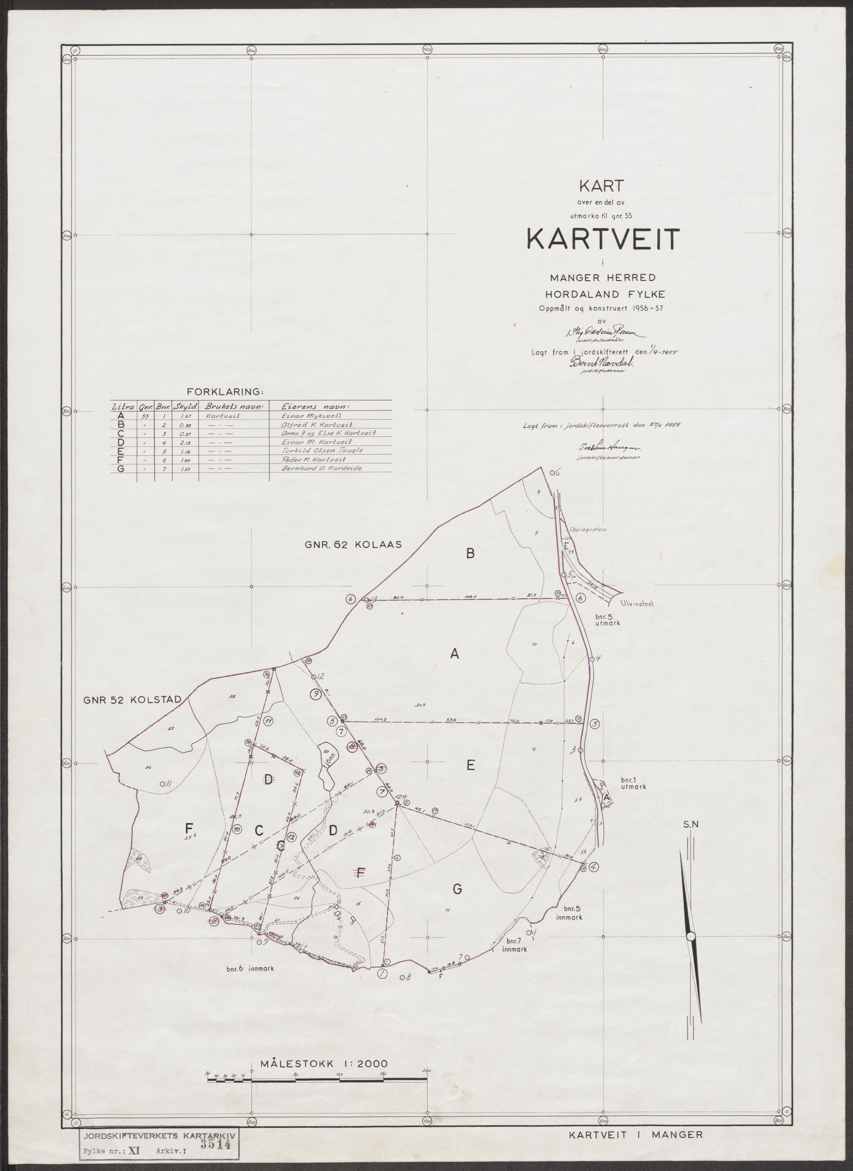 Jordskifteverkets kartarkiv, RA/S-3929/T, 1859-1988, s. 4014